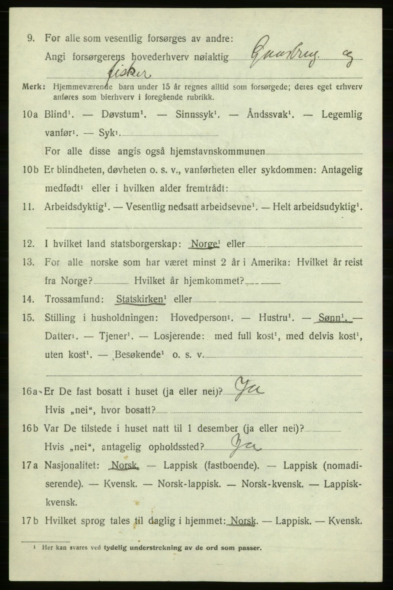 SATØ, 1920 census for Sørøysund rural district, 1920, p. 3595