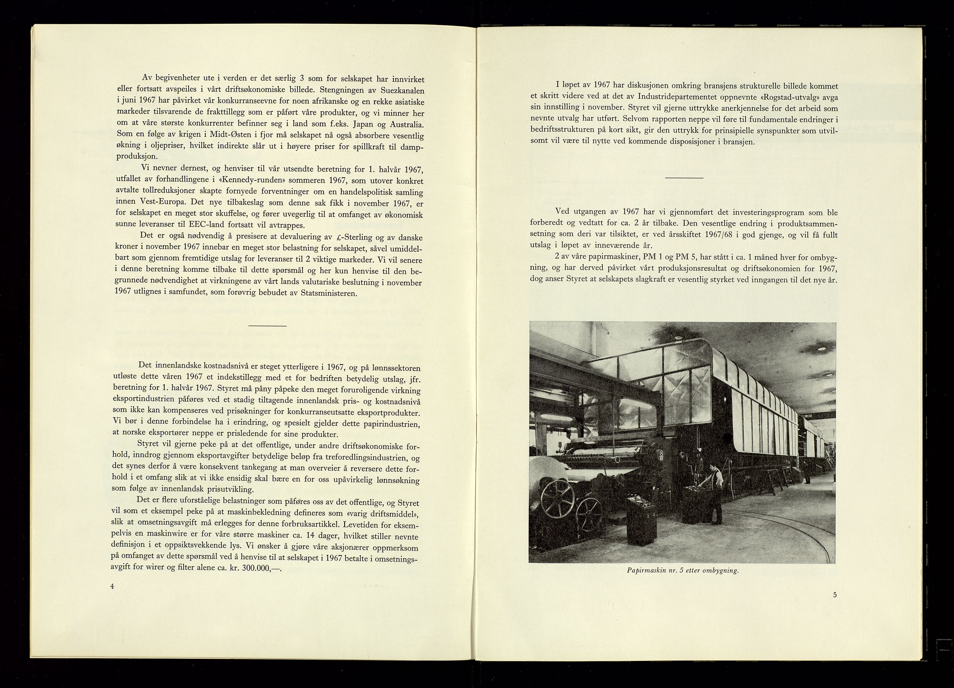 Hunsfos fabrikker, SAK/D/1440/01/L0001/0003: Vedtekter, anmeldelser og årsberetninger / Årsberetninger og regnskap, 1918-1989, p. 282