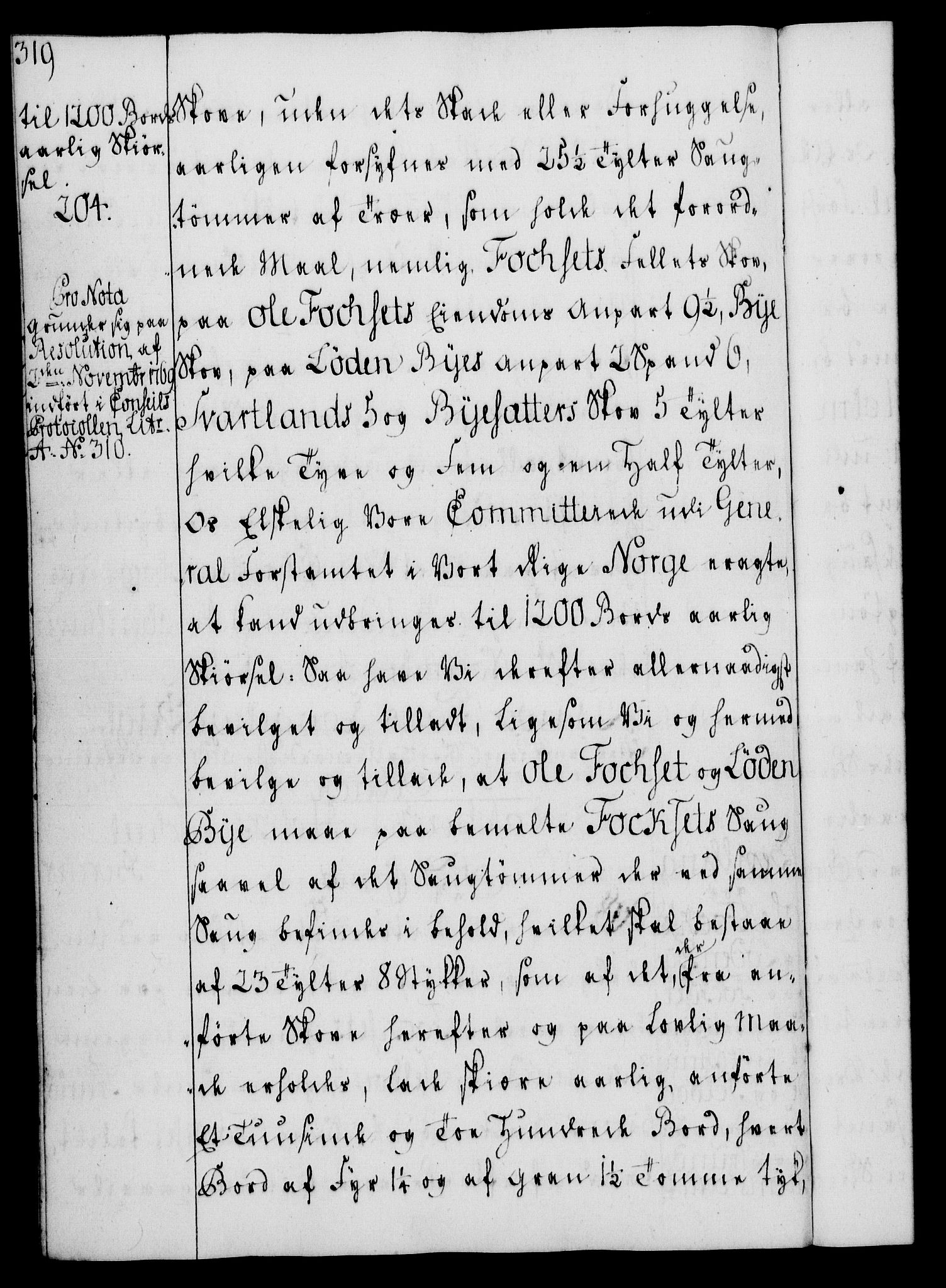 Rentekammeret, Kammerkanselliet, AV/RA-EA-3111/G/Gg/Gga/L0008: Norsk ekspedisjonsprotokoll med register (merket RK 53.8), 1768-1771, p. 319