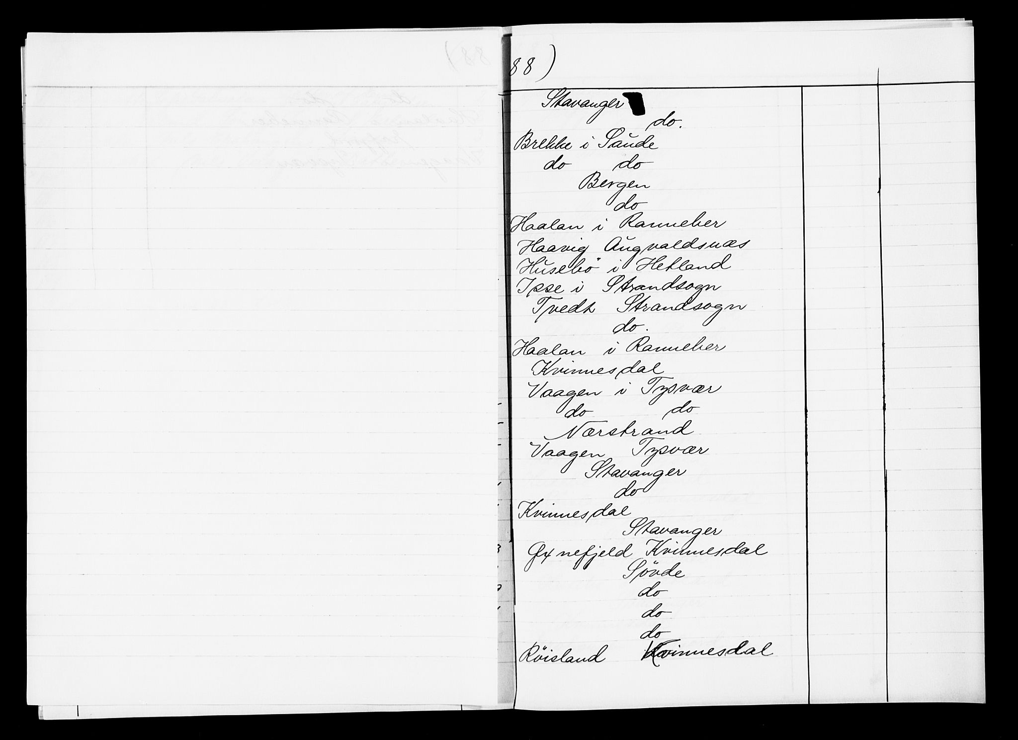 Pa 0160 - Vennenes Samfunn, Stavanger, AV/SAST-A-100269/F: Dissenter register no. -, 1840-1900