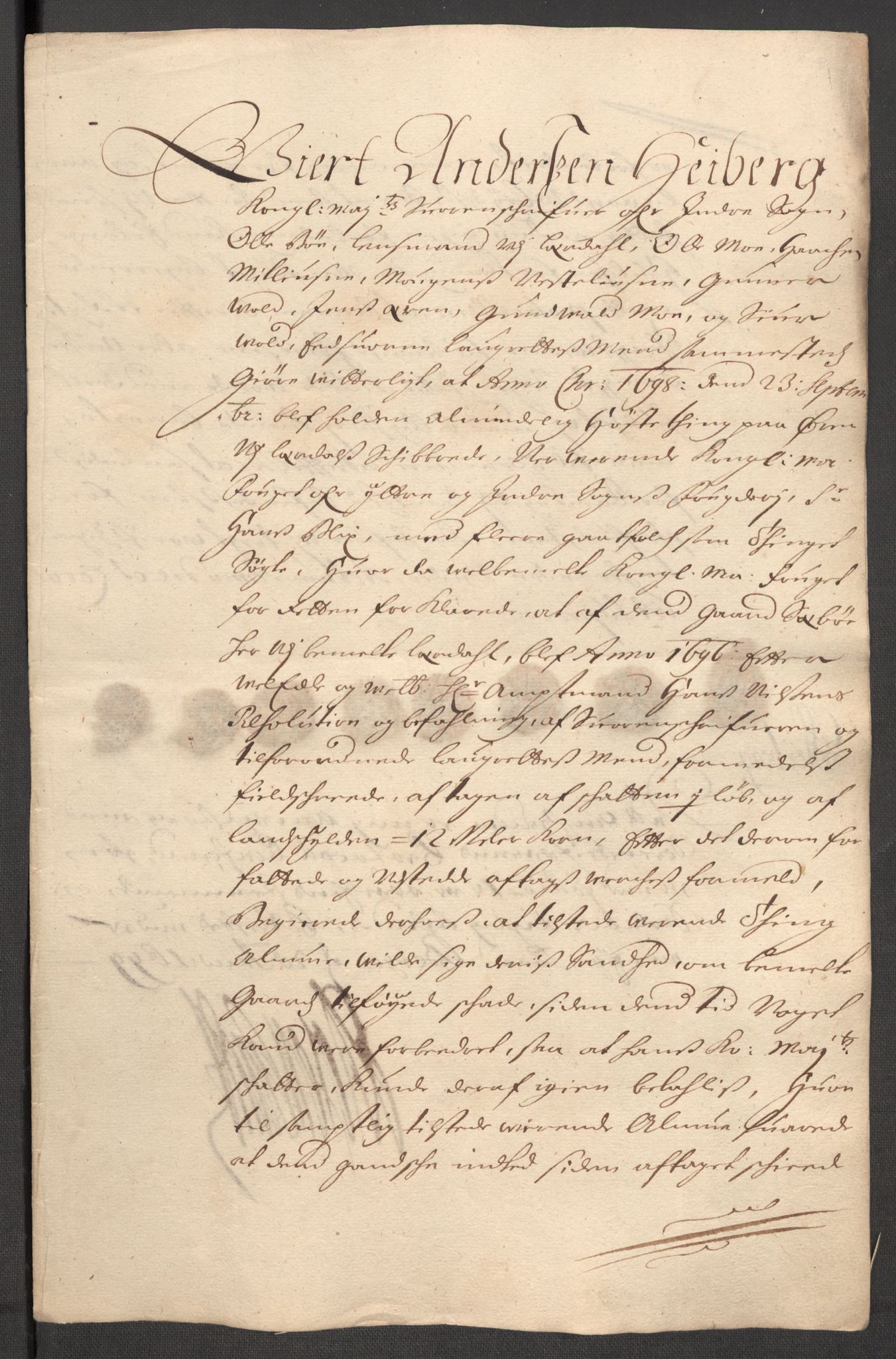 Rentekammeret inntil 1814, Reviderte regnskaper, Fogderegnskap, AV/RA-EA-4092/R52/L3310: Fogderegnskap Sogn, 1698-1699, p. 257