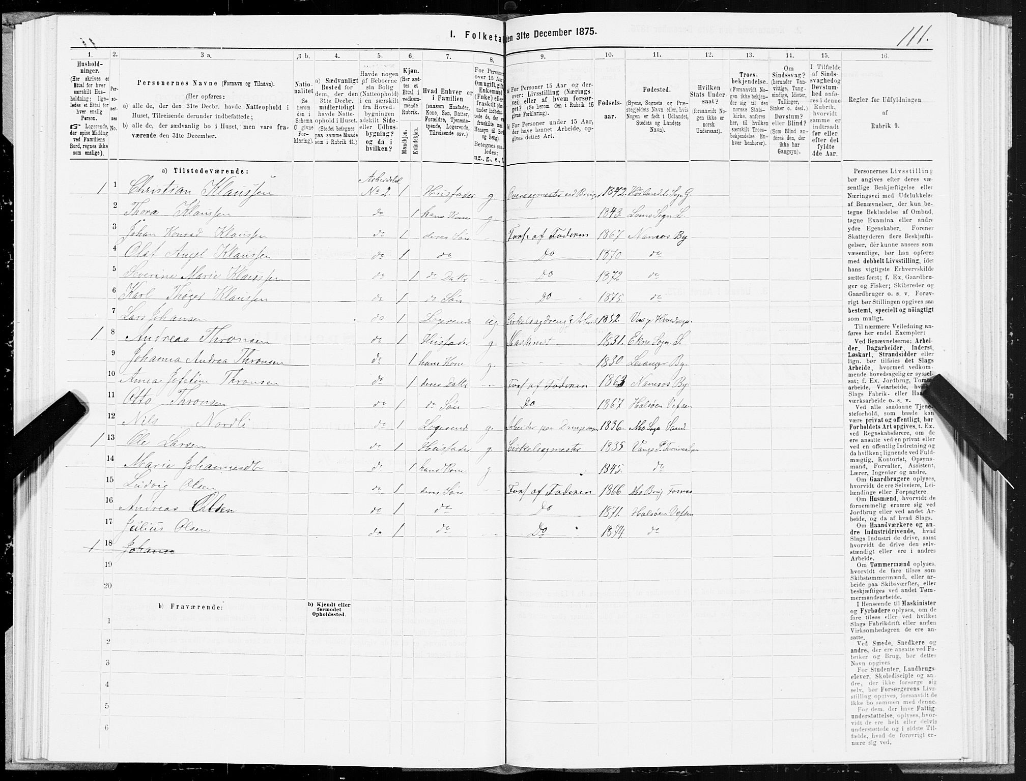 SAT, 1875 census for 1811P Bindal, 1875, p. 2111