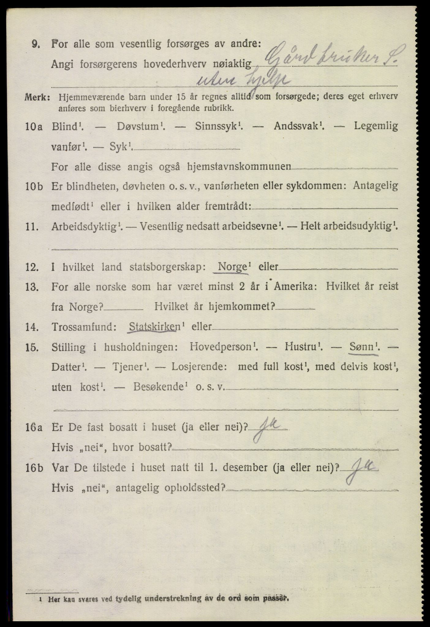 SAH, 1920 census for Gran, 1920, p. 5753