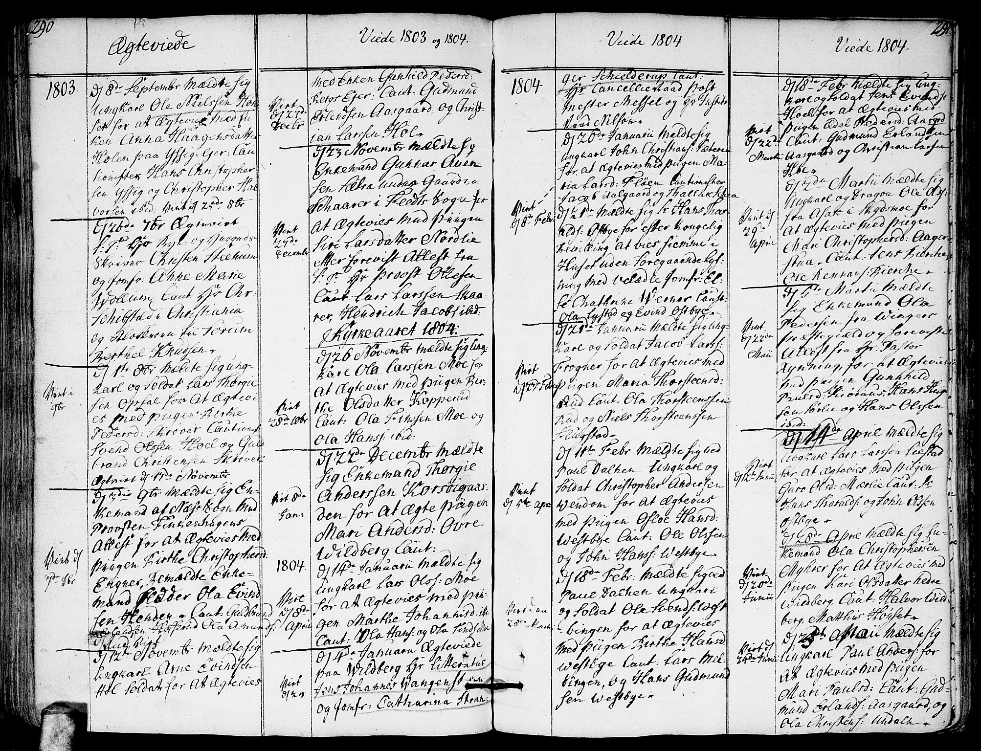 Sørum prestekontor Kirkebøker, AV/SAO-A-10303/F/Fa/L0002: Parish register (official) no. I 2, 1759-1814, p. 290-291