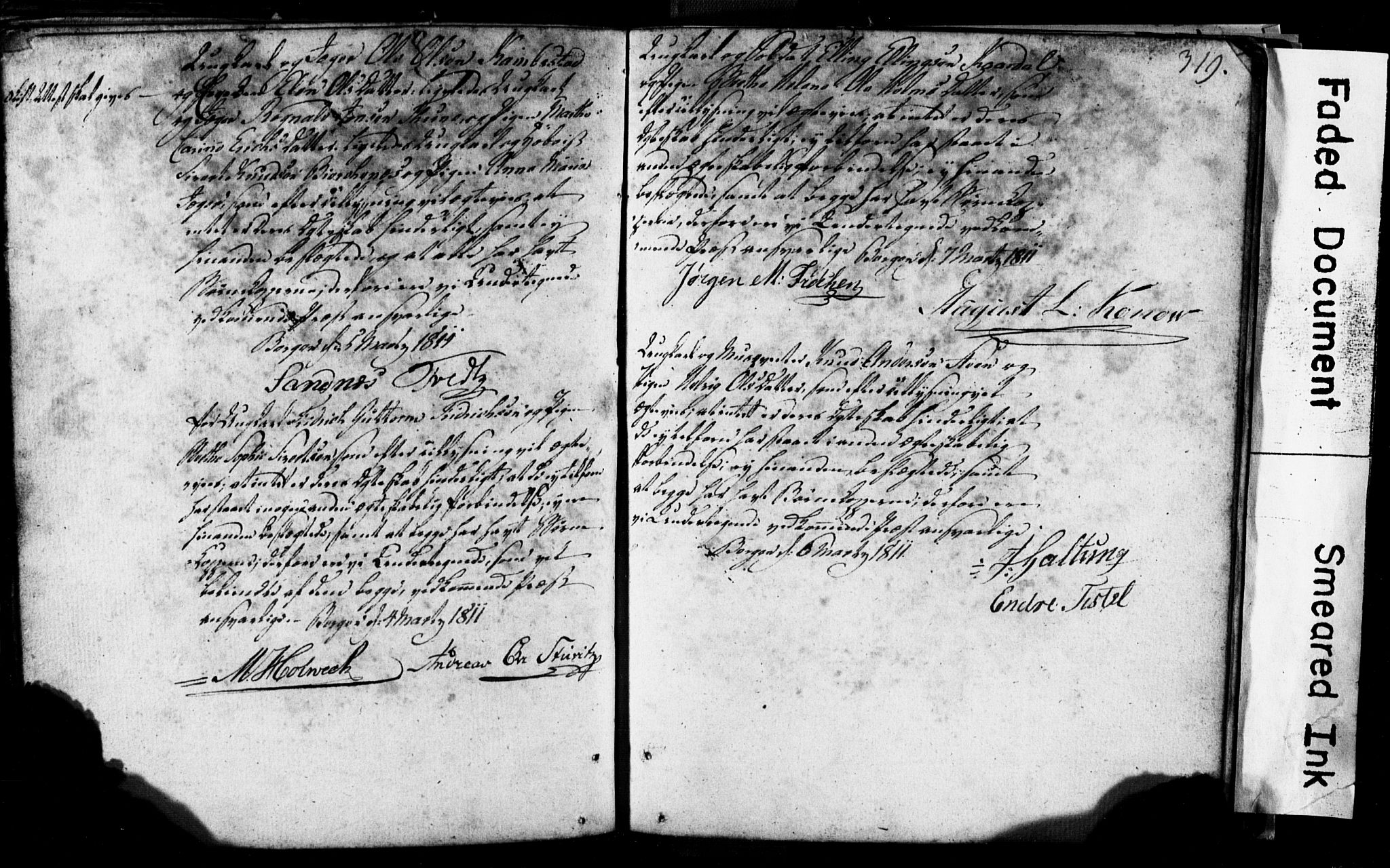 Korskirken sokneprestembete, AV/SAB-A-76101: Best man's statements no. II.5.1, 1776-1816, p. 319