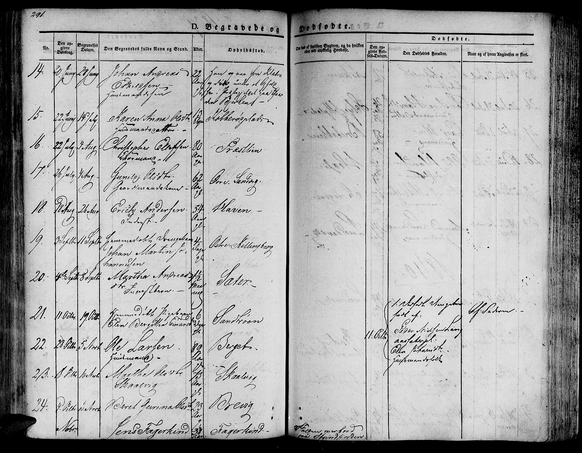 Ministerialprotokoller, klokkerbøker og fødselsregistre - Nord-Trøndelag, SAT/A-1458/701/L0006: Parish register (official) no. 701A06, 1825-1841, p. 291