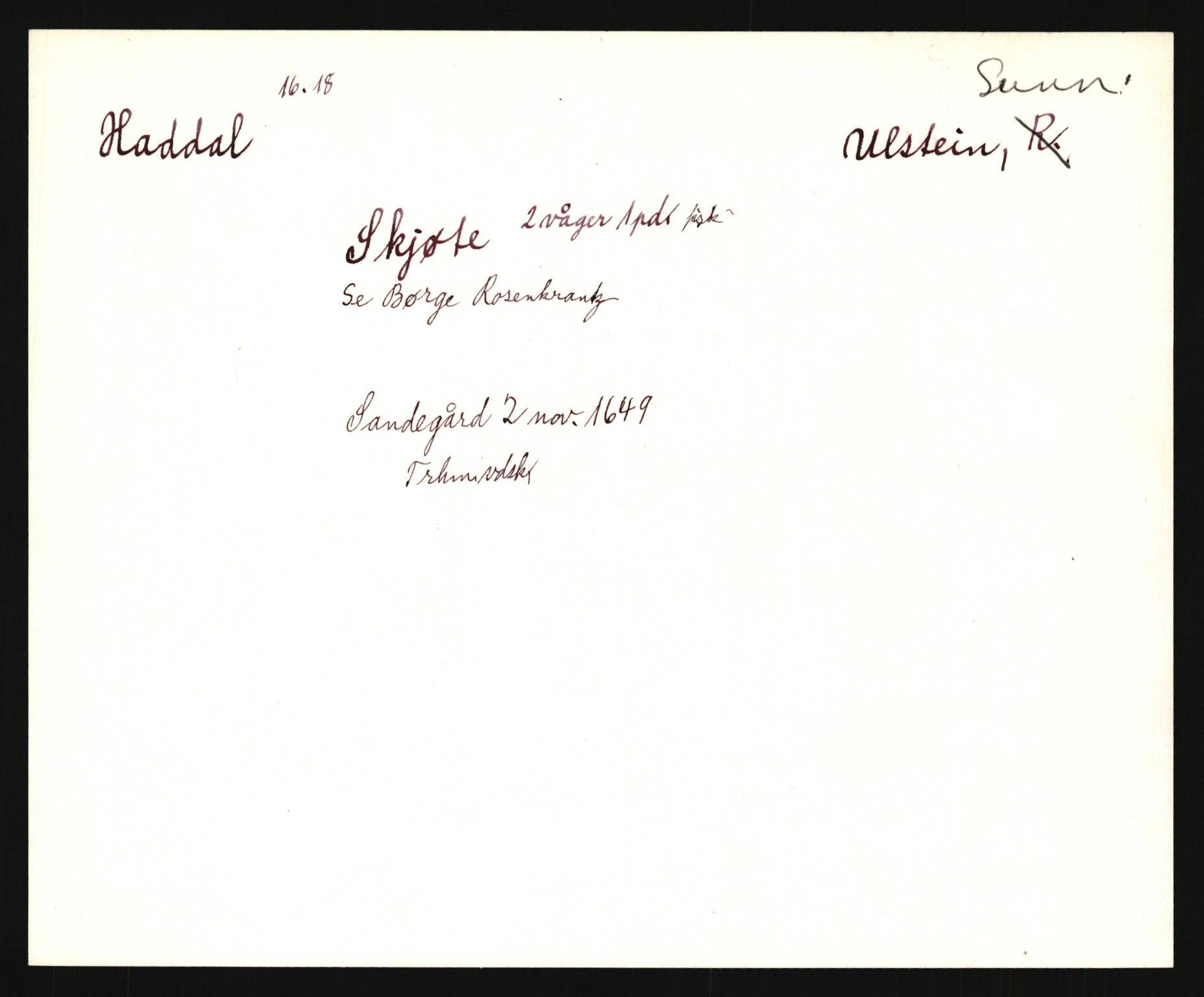 Riksarkivets diplomsamling, AV/RA-EA-5965/F35/F35e/L0031: Registreringssedler Møre og Romsdal, 1400-1700, p. 69