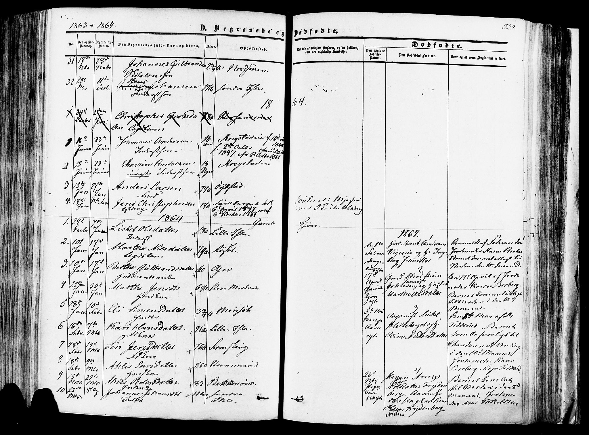 Vang prestekontor, Hedmark, SAH/PREST-008/H/Ha/Haa/L0013: Parish register (official) no. 13, 1855-1879, p. 320