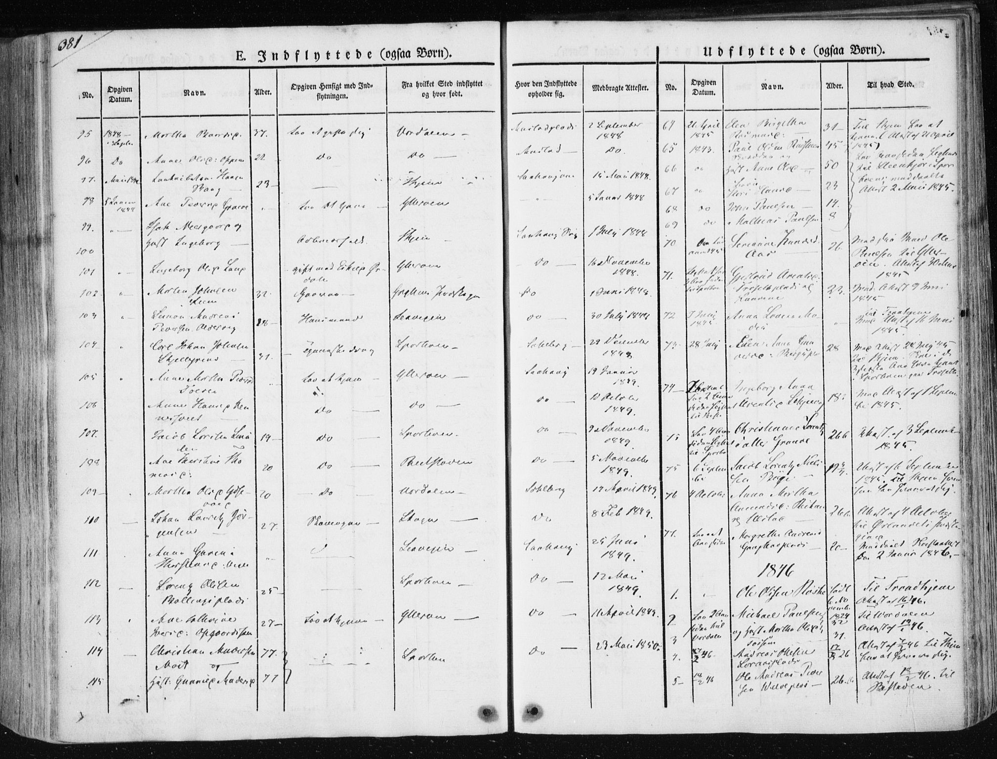 Ministerialprotokoller, klokkerbøker og fødselsregistre - Nord-Trøndelag, SAT/A-1458/730/L0280: Parish register (official) no. 730A07 /1, 1840-1854, p. 381