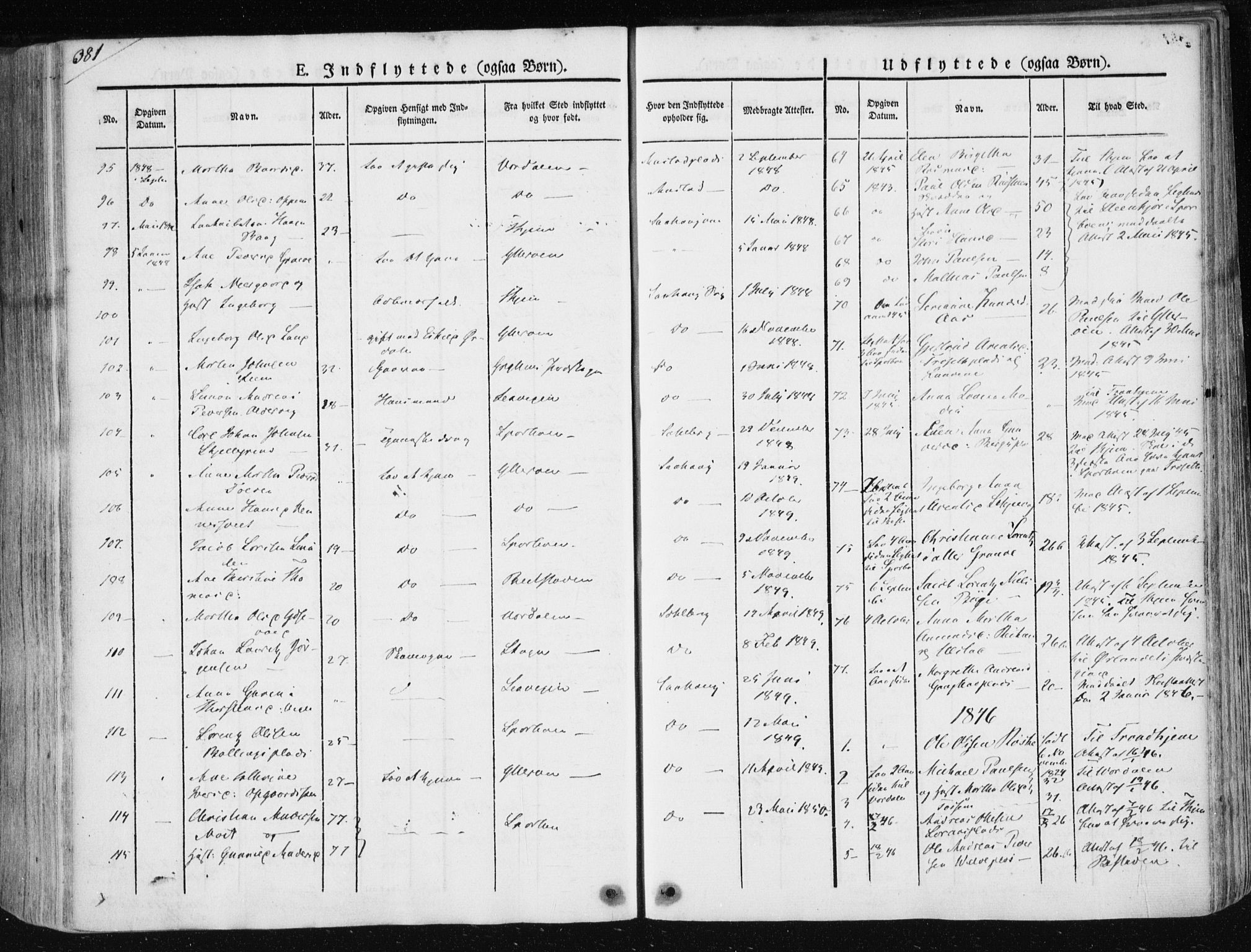 Ministerialprotokoller, klokkerbøker og fødselsregistre - Nord-Trøndelag, AV/SAT-A-1458/730/L0280: Parish register (official) no. 730A07 /1, 1840-1854, p. 381