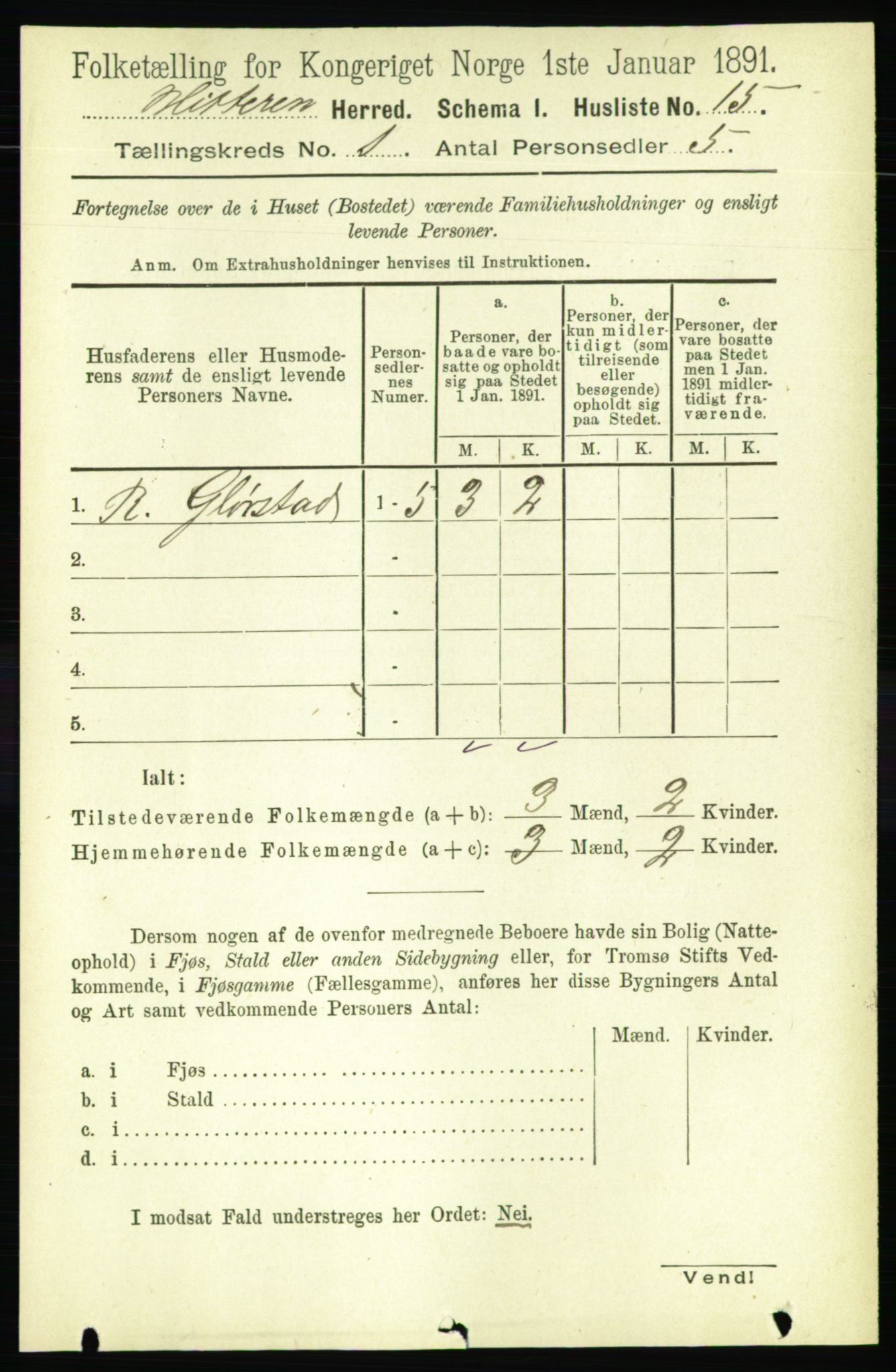 RA, 1891 census for 1617 Hitra, 1891, p. 50