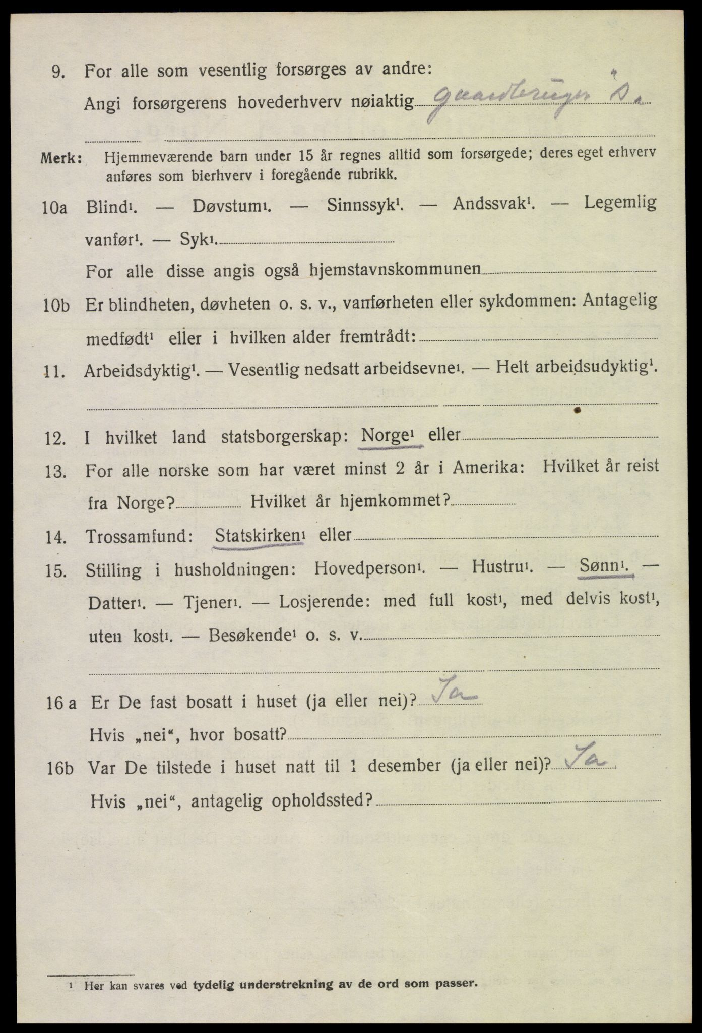 SAH, 1920 census for Åmot, 1920, p. 5224