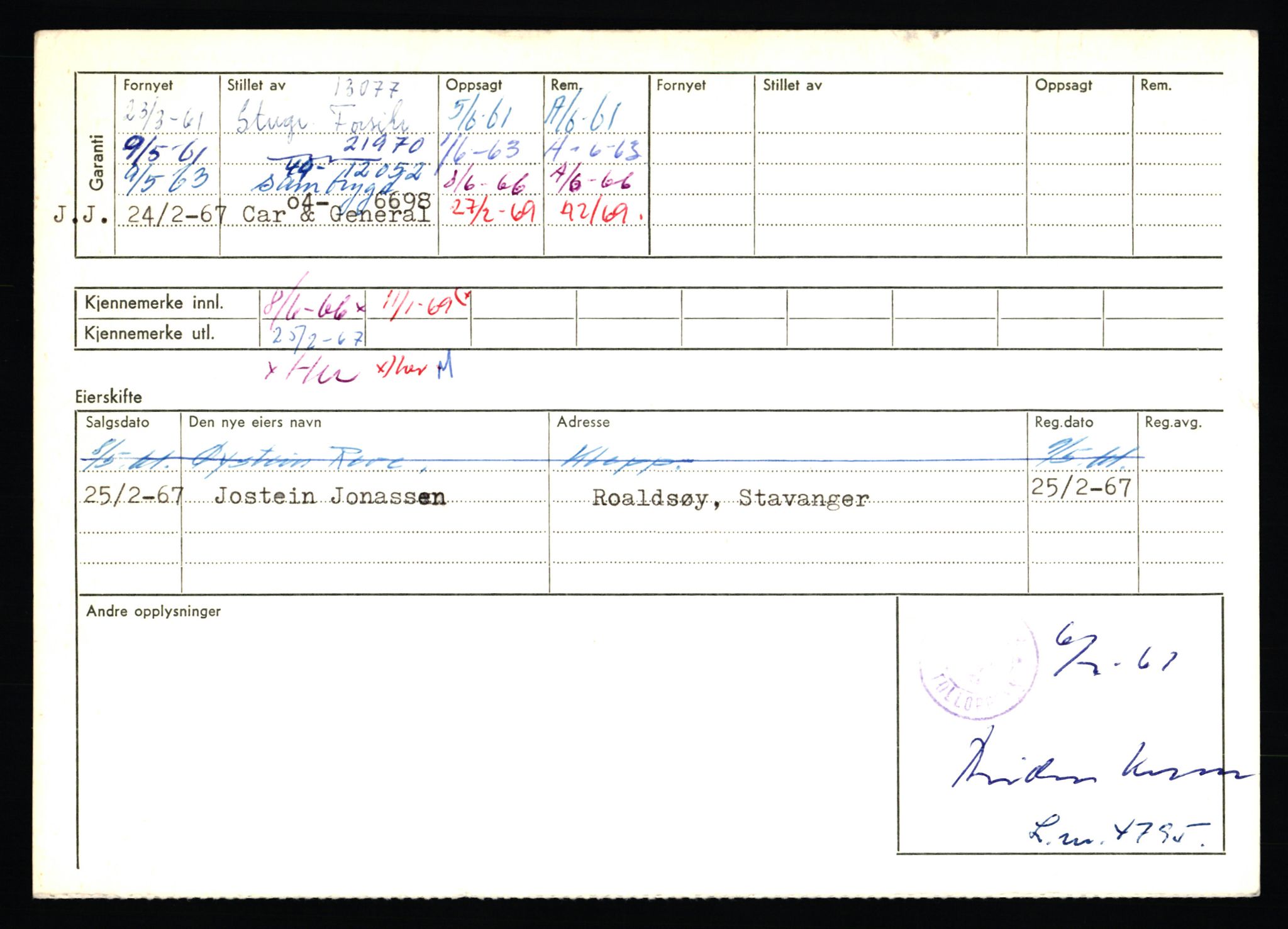 Stavanger trafikkstasjon, AV/SAST-A-101942/0/F/L0057: L-57200 - L-57999, 1930-1971, p. 2054