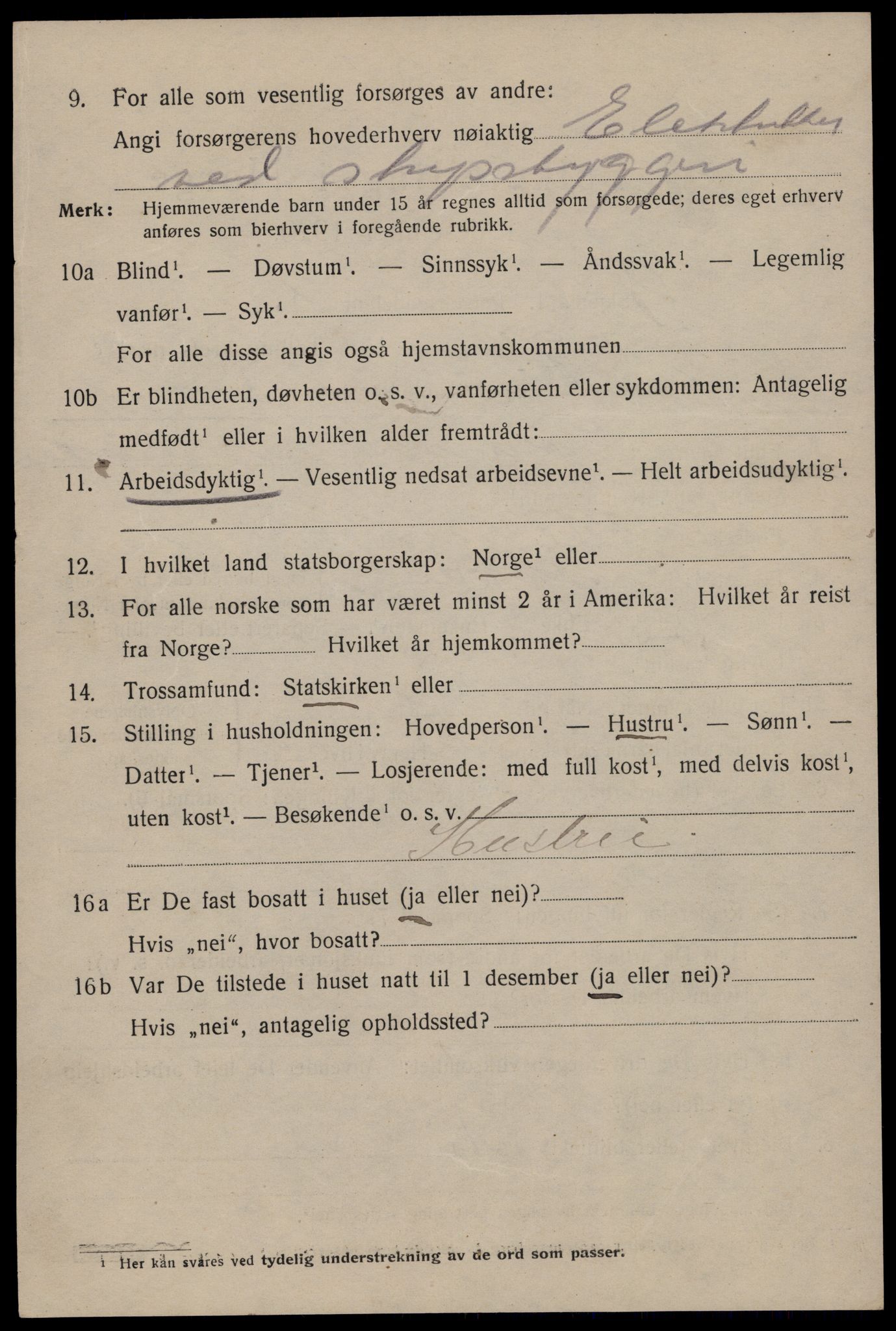 SAST, 1920 census for Stavanger, 1920, p. 39115