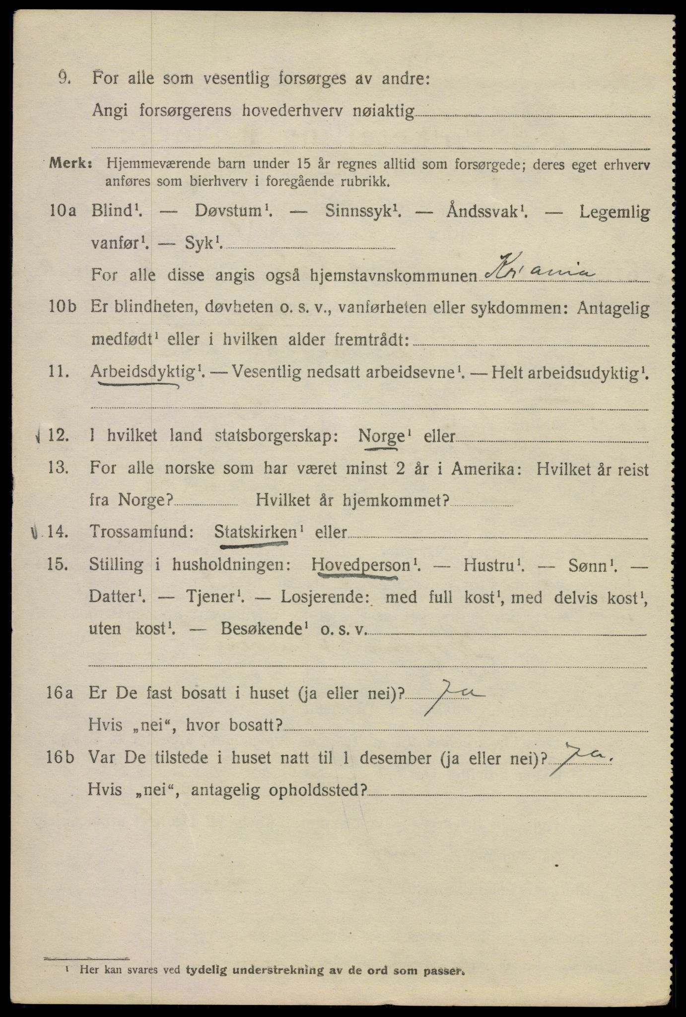 SAO, 1920 census for Kristiania, 1920, p. 325338