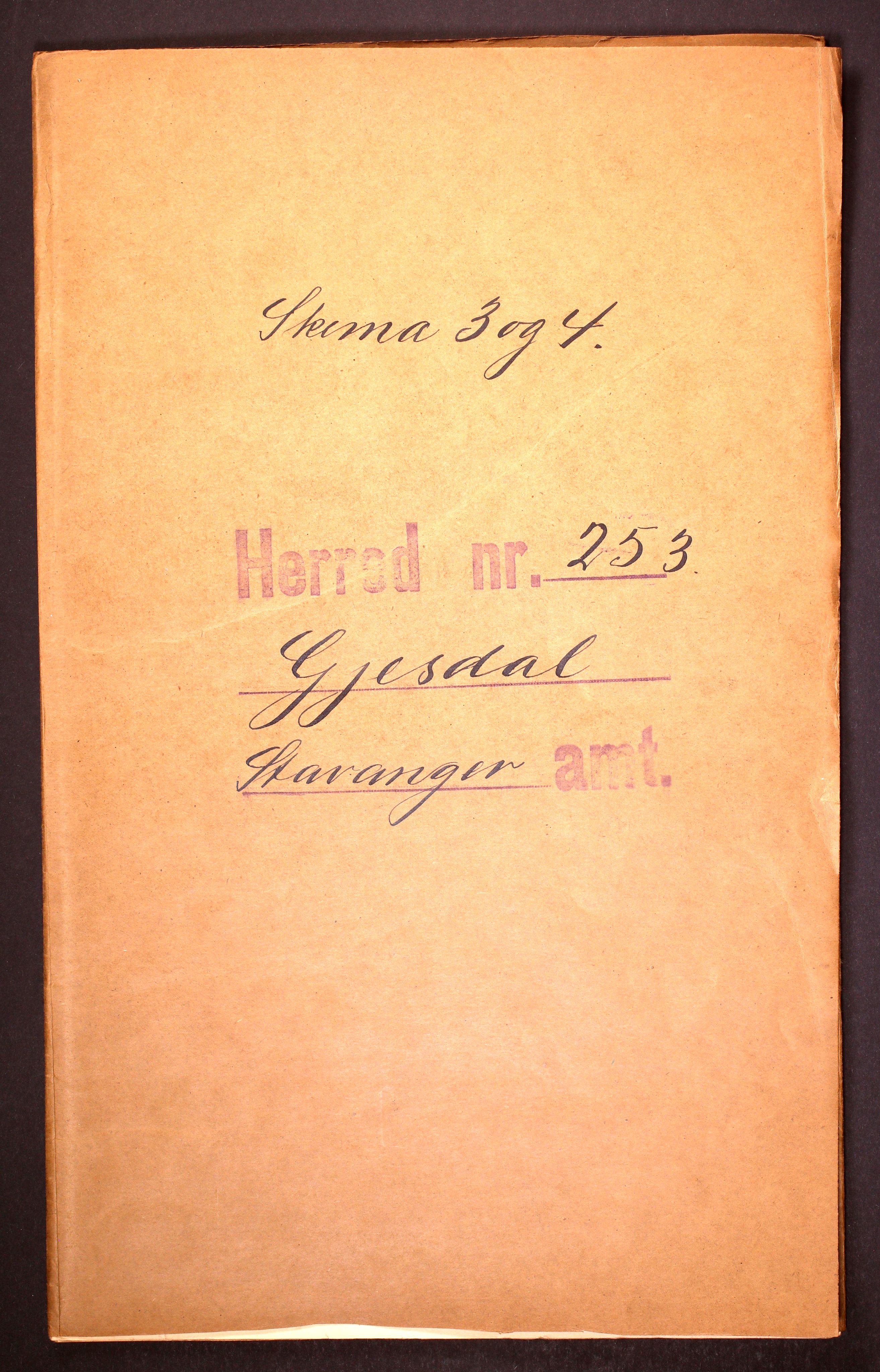 RA, 1910 census for Gjesdal, 1910, p. 1