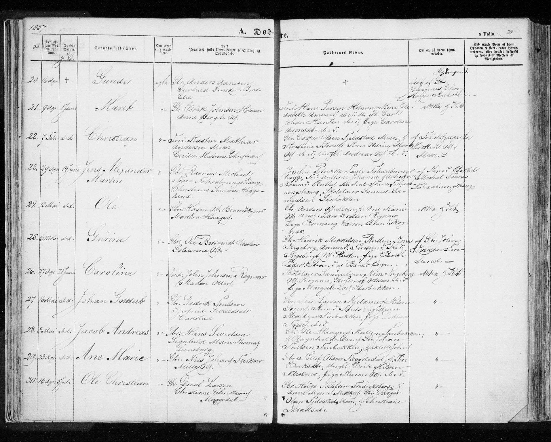 Målselv sokneprestembete, SATØ/S-1311/G/Ga/Gaa/L0003kirke: Parish register (official) no. 3, 1853-1863, p. 29