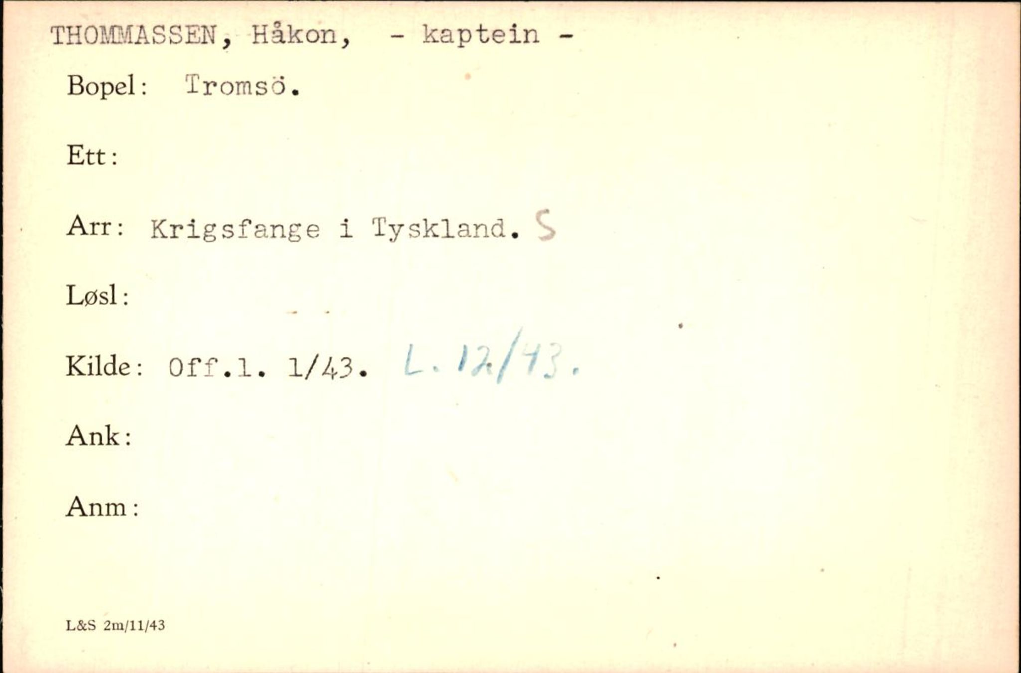 Forsvaret, Forsvarets krigshistoriske avdeling, AV/RA-RAFA-2017/Y/Yf/L0200: II-C-11-2102  -  Norske krigsfanger i Tyskland, 1940-1945, p. 1056