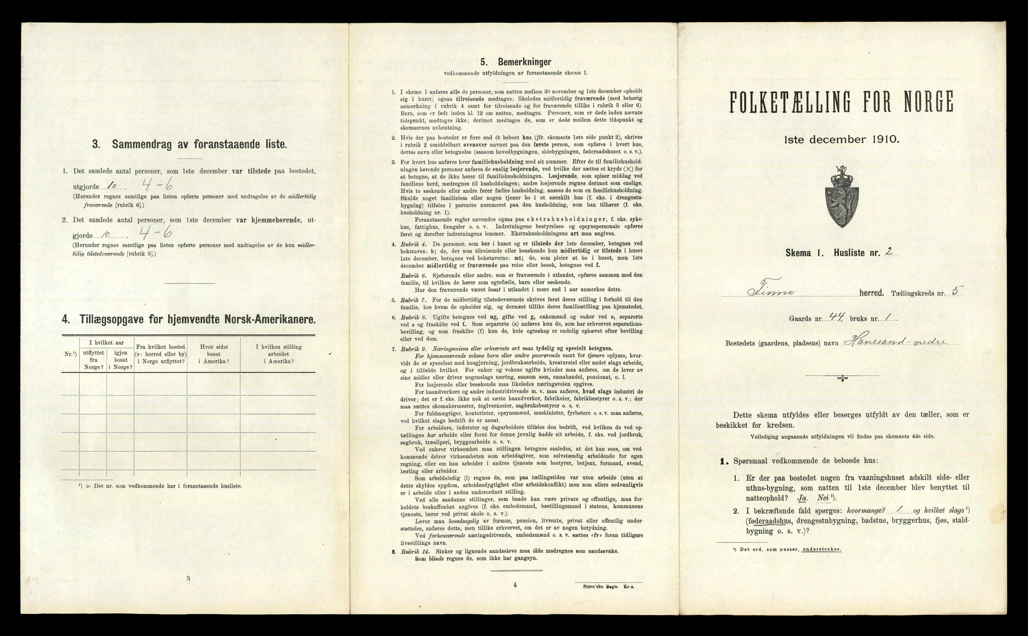 RA, 1910 census for Finnøy, 1910, p. 570