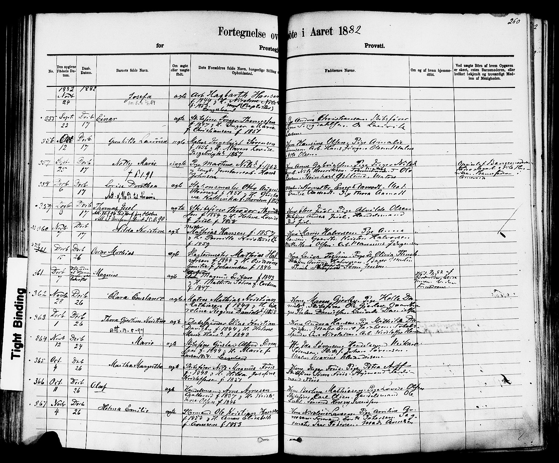 Larvik kirkebøker, AV/SAKO-A-352/F/Fa/L0006: Parish register (official) no. I 6, 1871-1883, p. 260