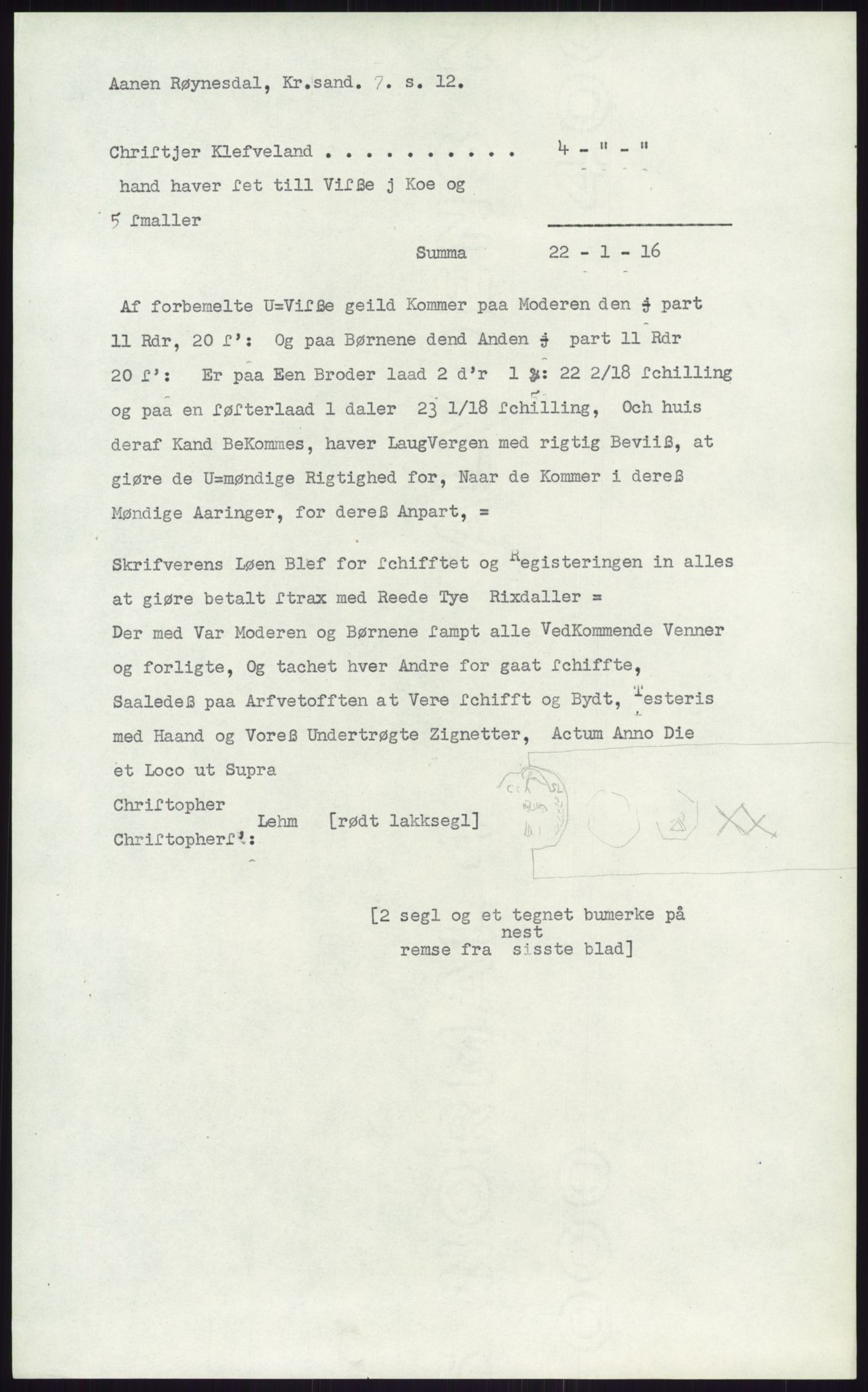 Samlinger til kildeutgivelse, Diplomavskriftsamlingen, AV/RA-EA-4053/H/Ha, p. 2645