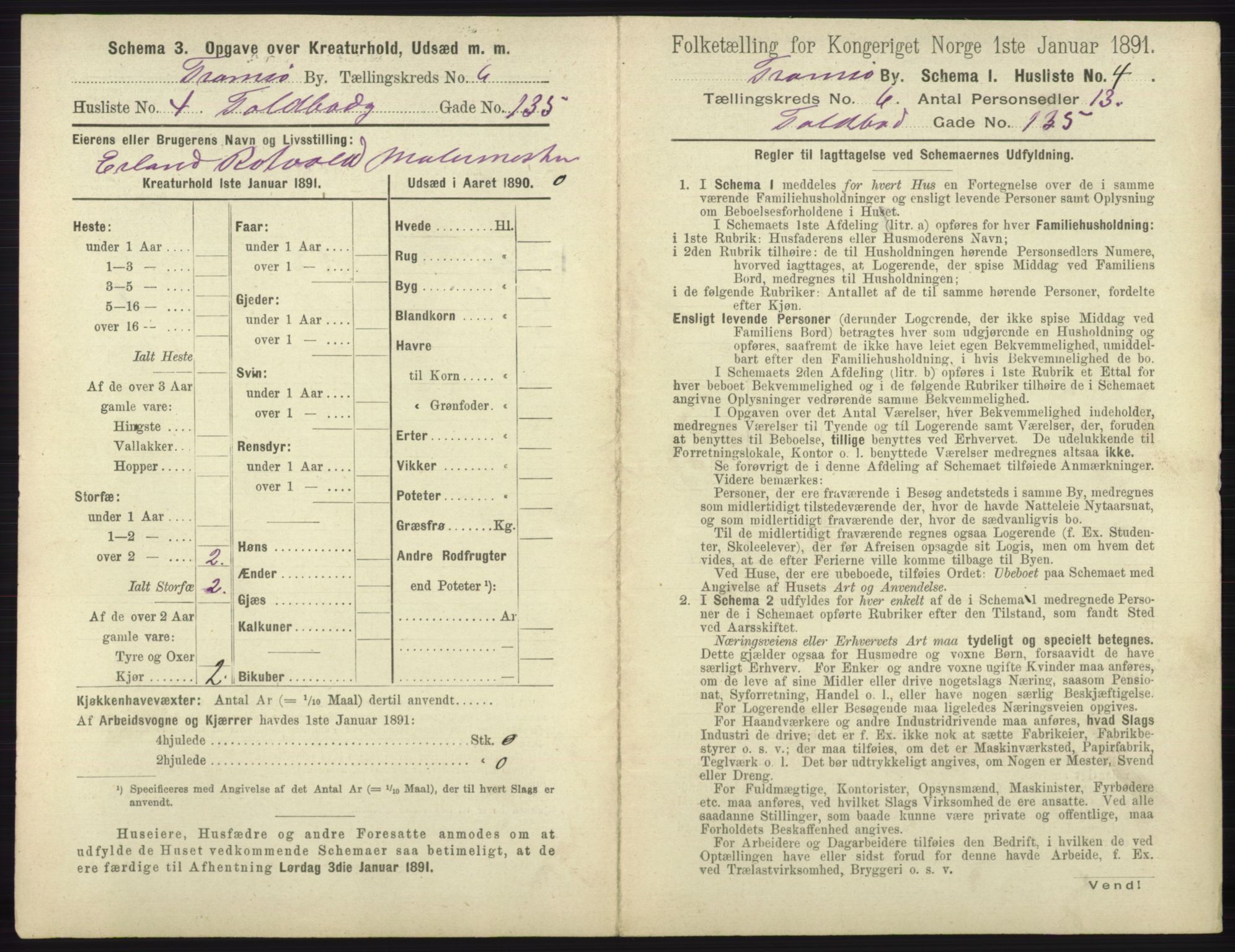 RA, 1891 census for 1902 Tromsø, 1891, p. 5389