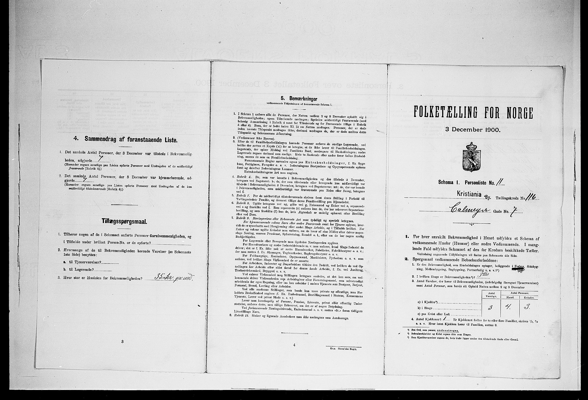 SAO, 1900 census for Kristiania, 1900, p. 10560