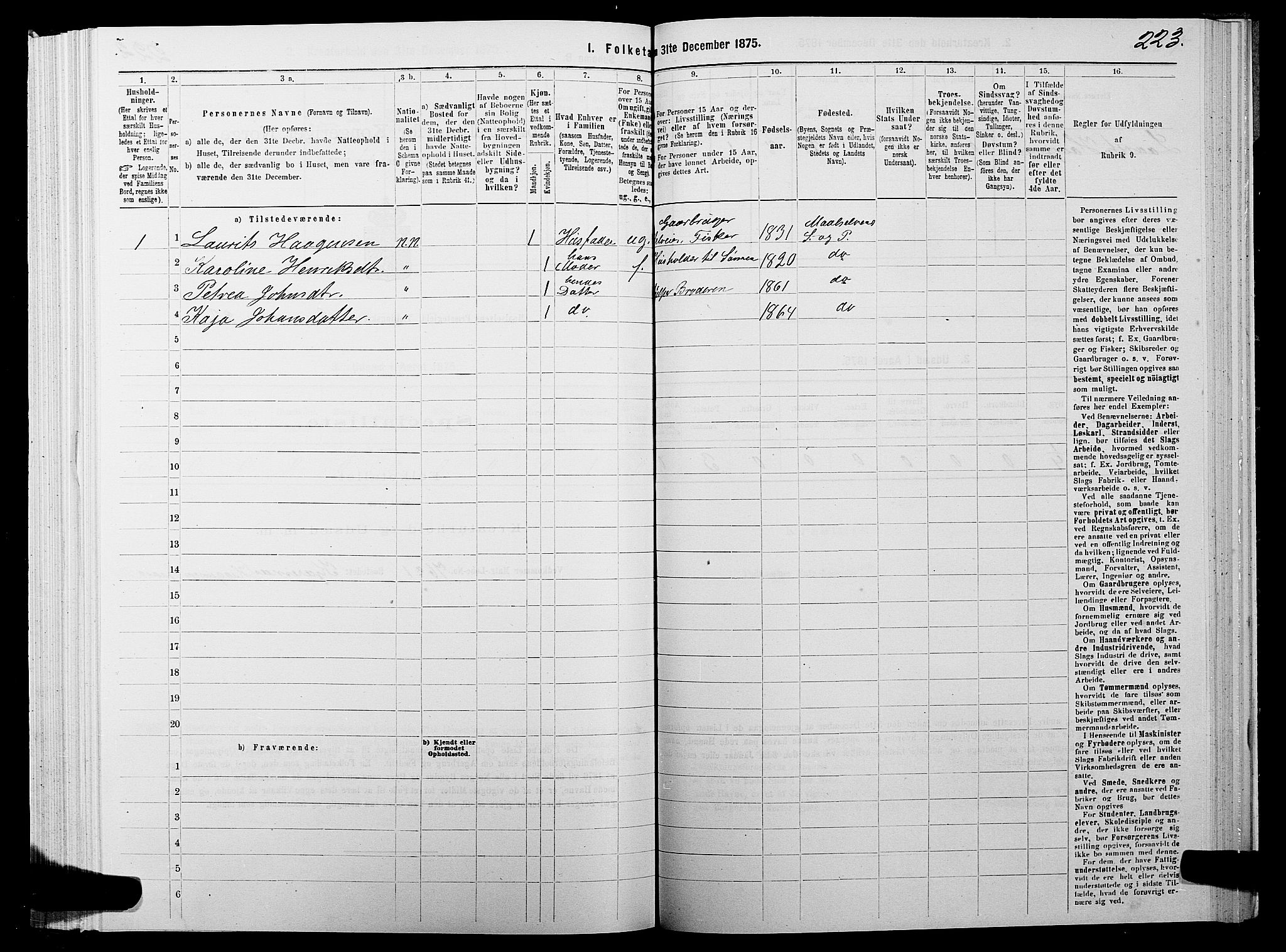SATØ, 1875 census for 1924P Målselv, 1875, p. 1223