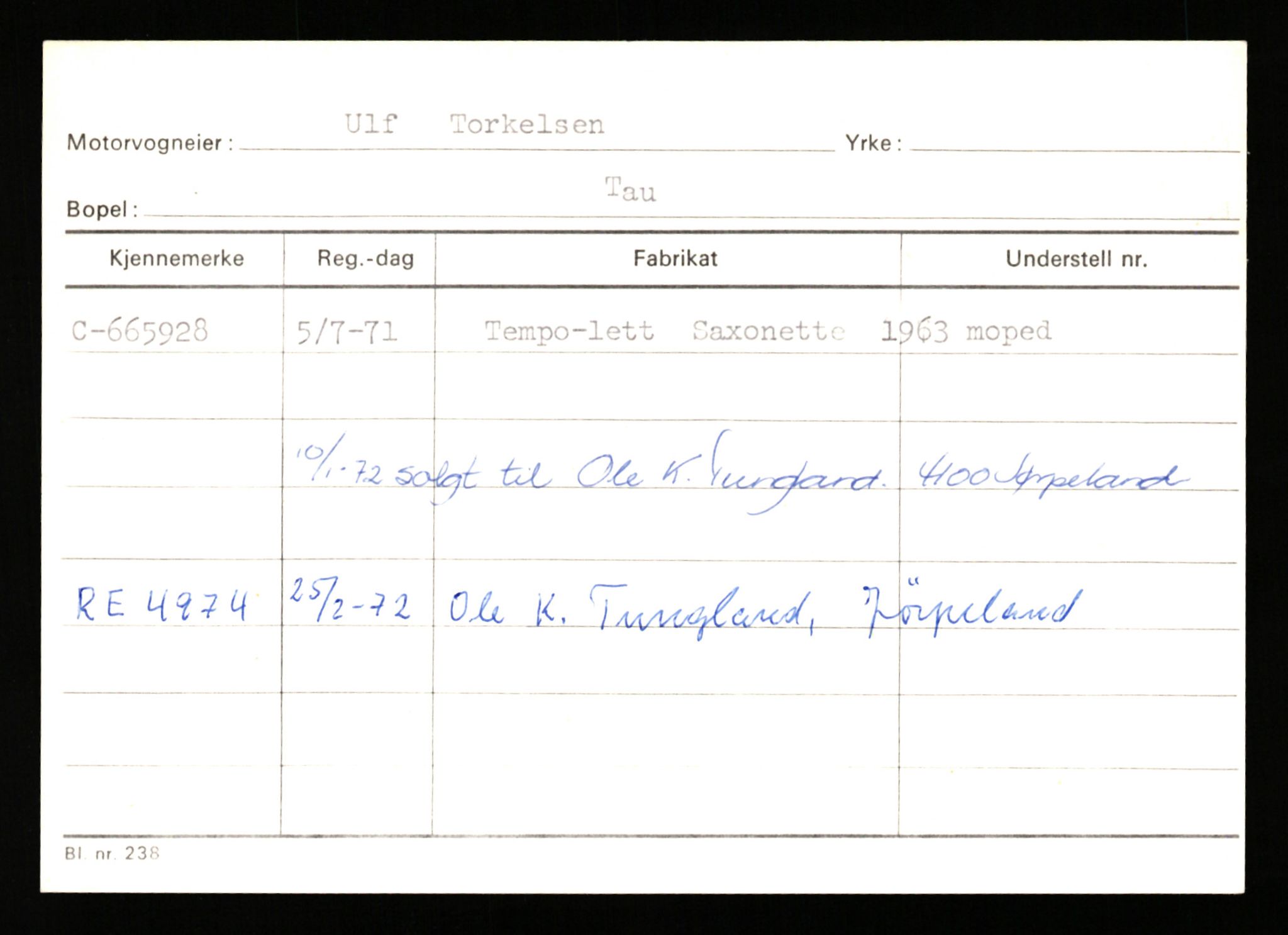 Stavanger trafikkstasjon, SAST/A-101942/0/G/L0012: Registreringsnummer: 363571 - 800000, 1930-1971, p. 2158