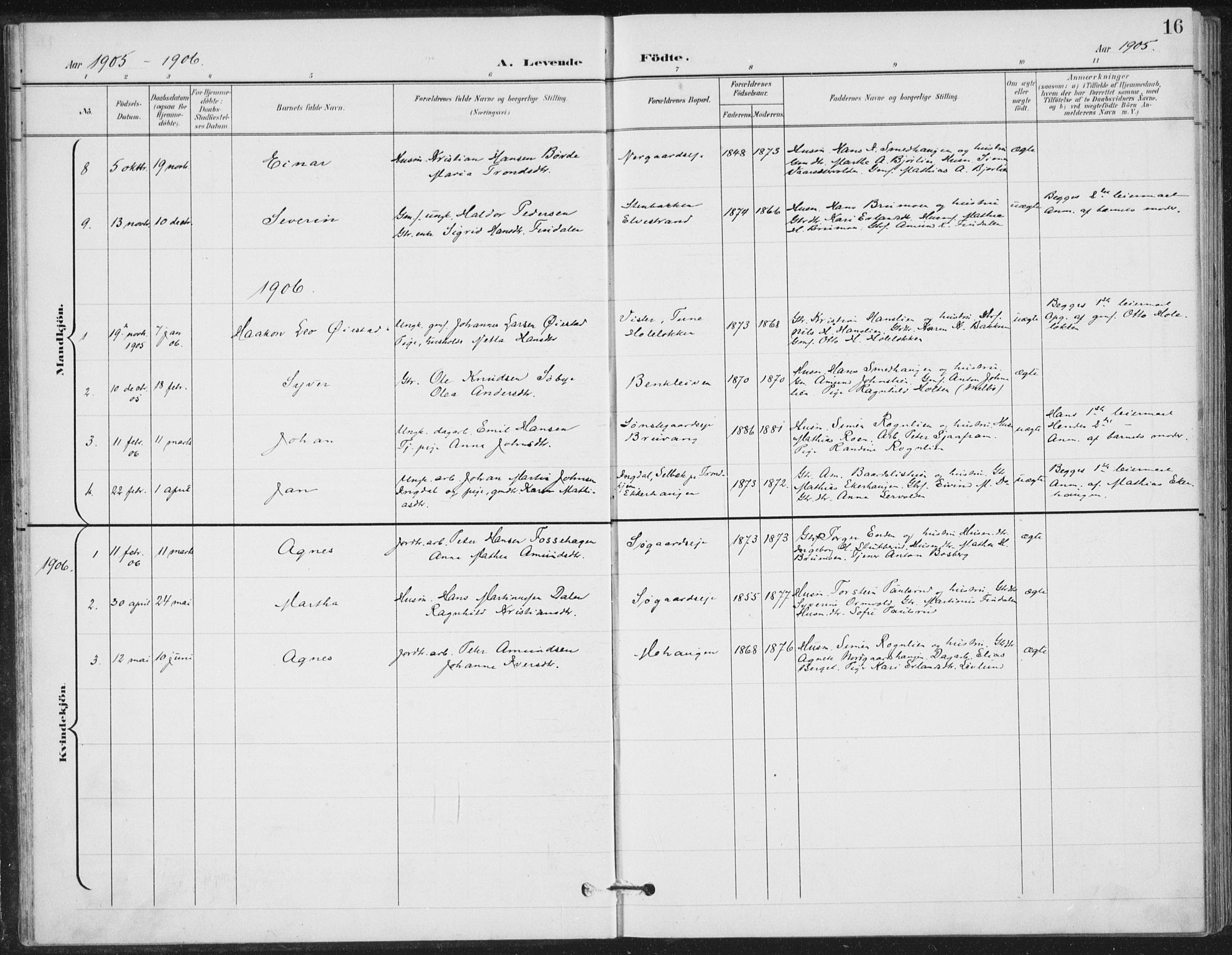 Vestre Gausdal prestekontor, AV/SAH-PREST-094/H/Ha/Hab/L0004: Parish register (copy) no. 4, 1898-1939, p. 16