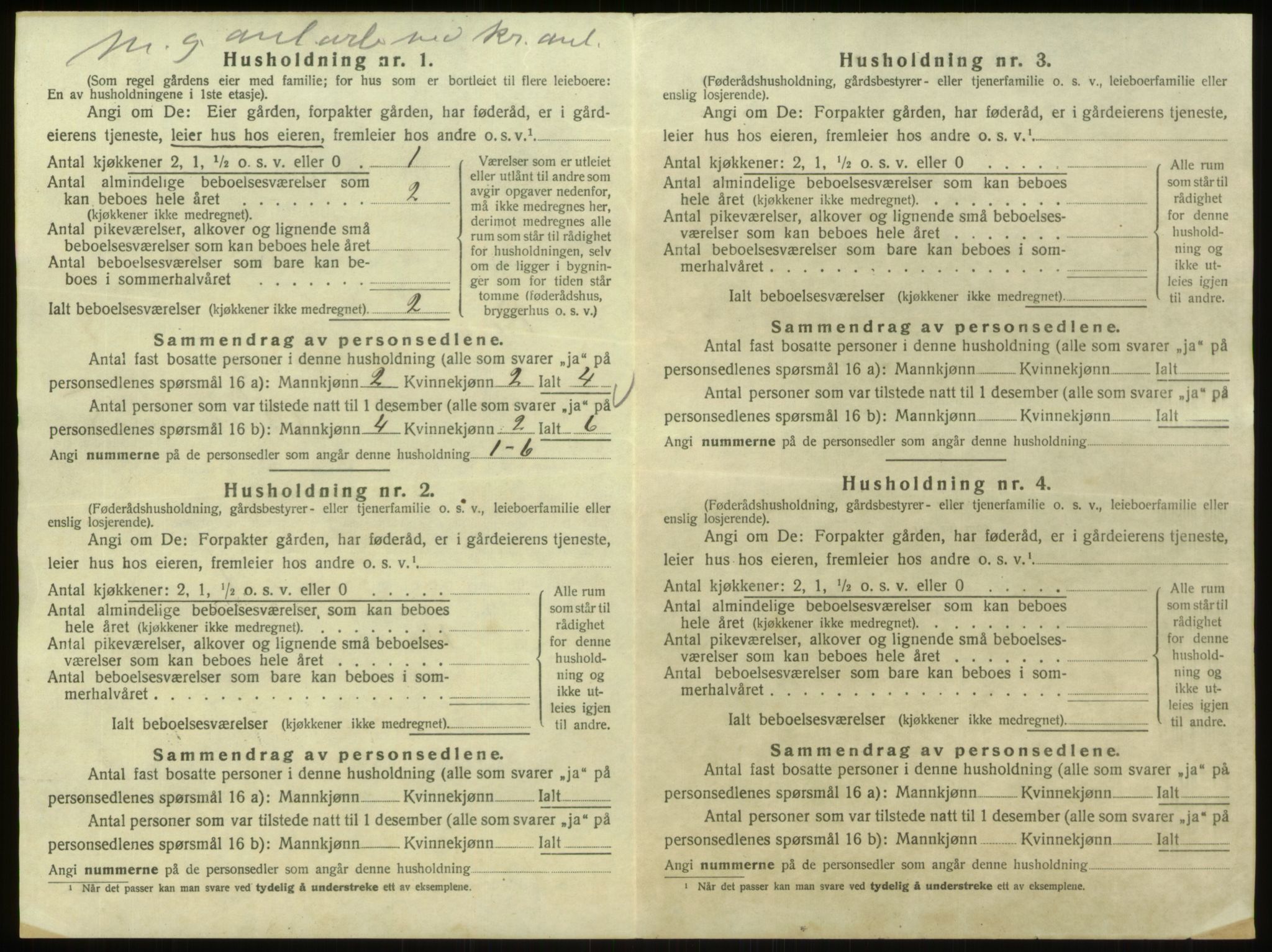 SAO, 1920 census for Berg, 1920, p. 1942