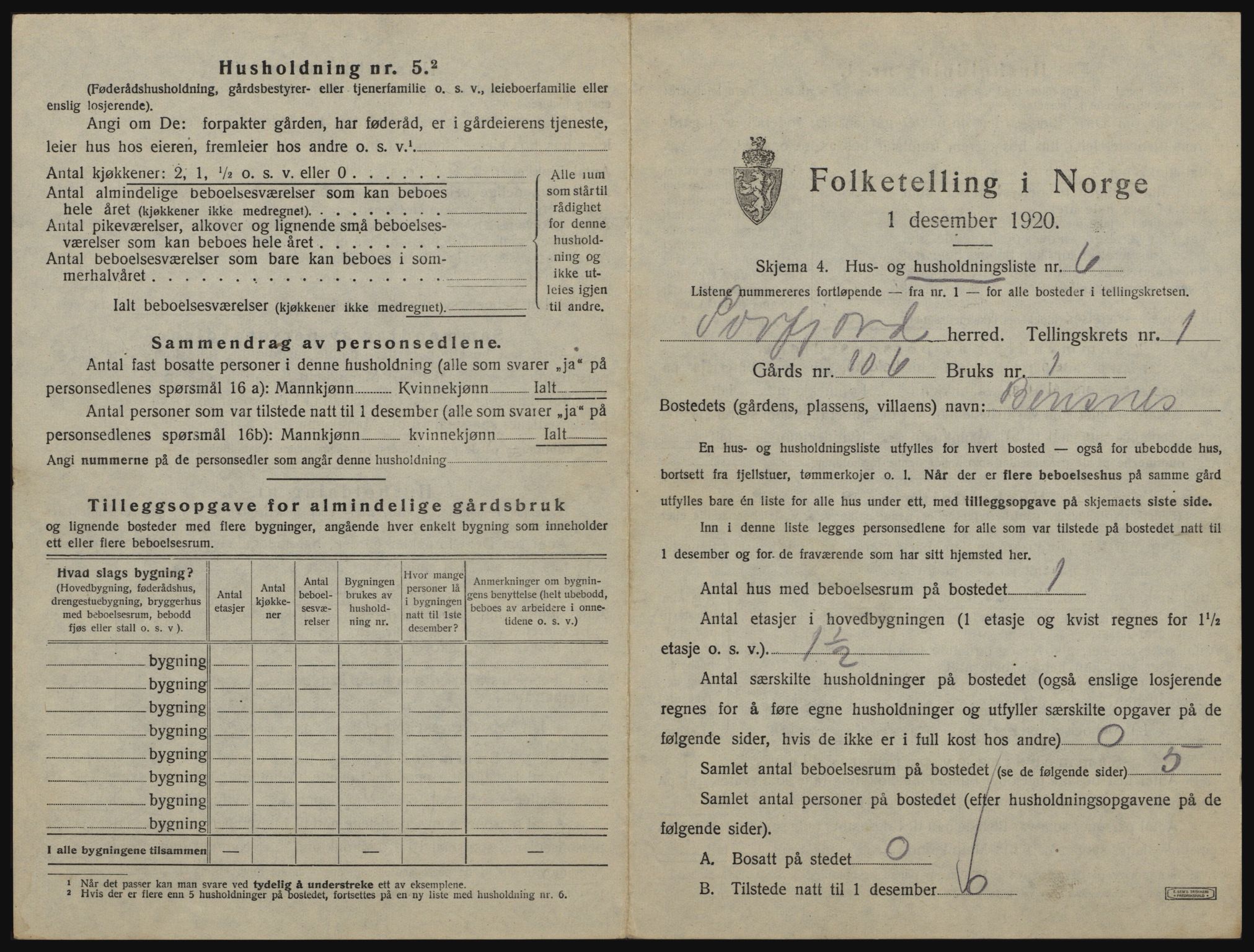 SATØ, 1920 census for Sørfjord, 1920, p. 15