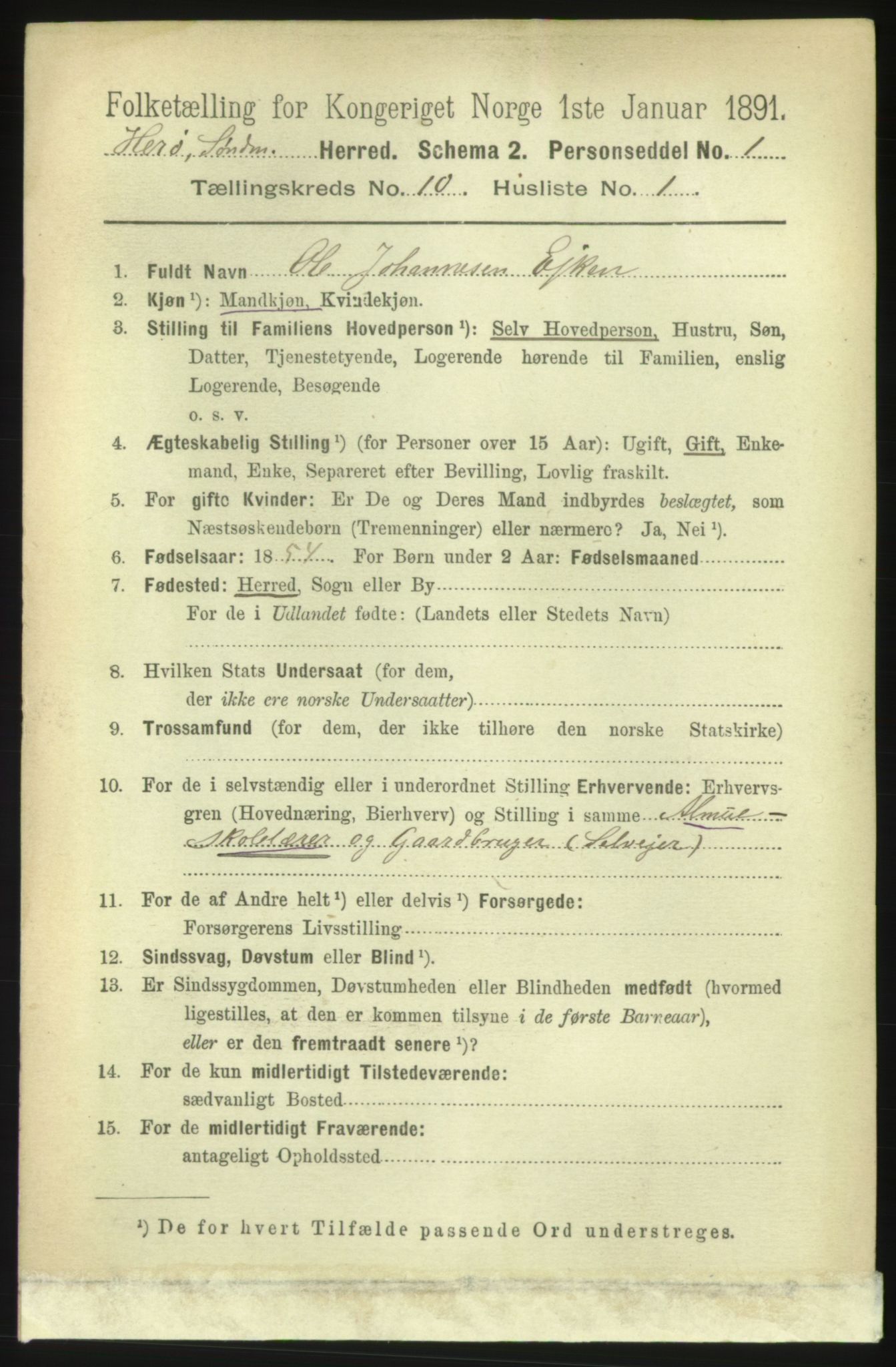 RA, 1891 census for 1515 Herøy, 1891, p. 3707