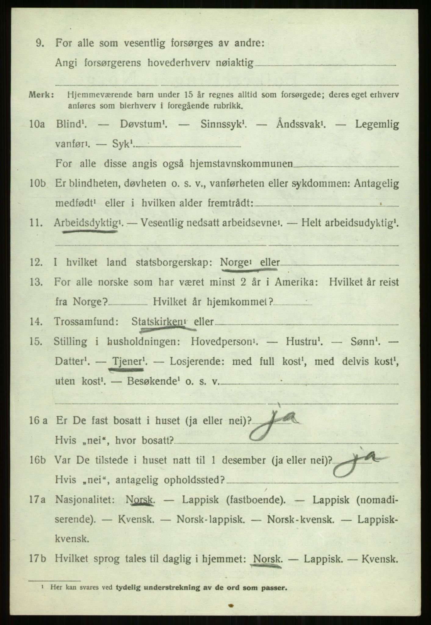 SATØ, 1920 census for Tromsøysund, 1920, p. 3837