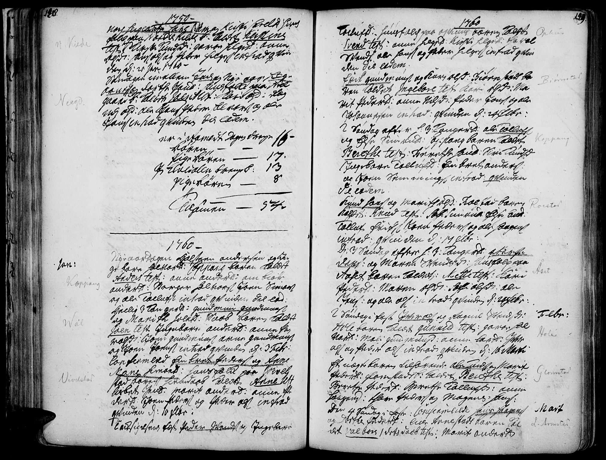 Åmot prestekontor, Hedmark, AV/SAH-PREST-056/H/Ha/Haa/L0002: Parish register (official) no. 2, 1734-1779, p. 148-149