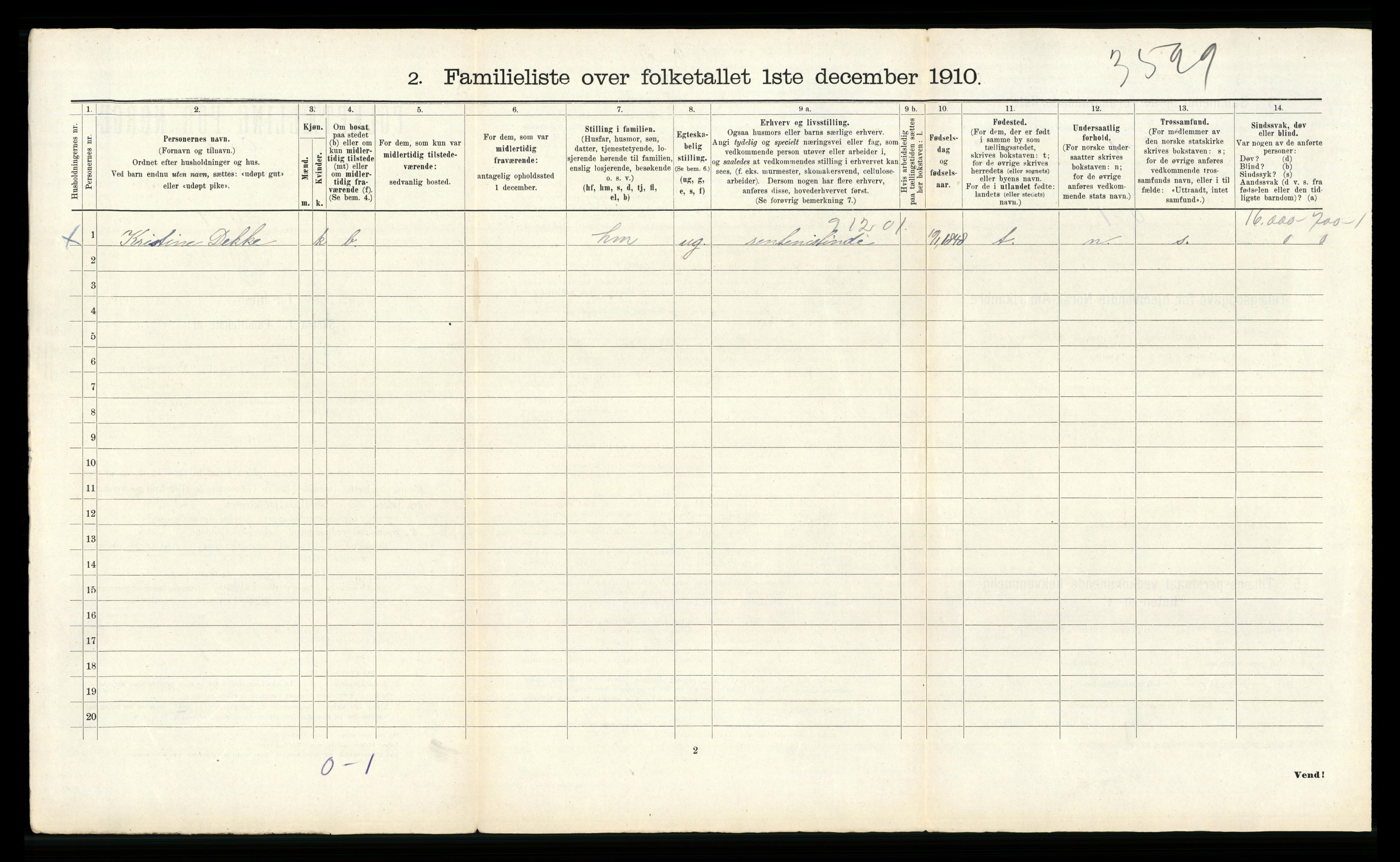 RA, 1910 census for Bergen, 1910, p. 4782