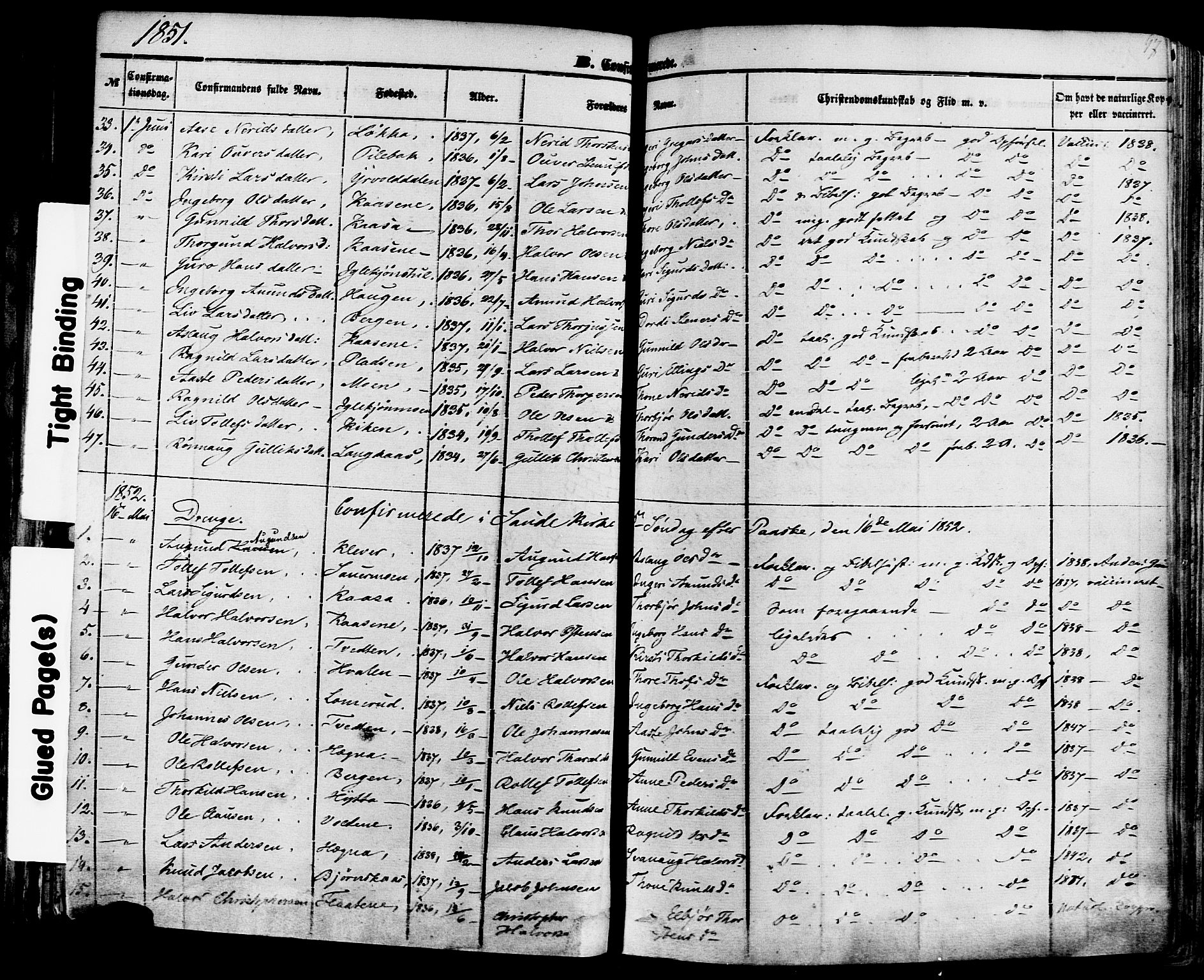 Sauherad kirkebøker, SAKO/A-298/F/Fa/L0007: Parish register (official) no. I 7, 1851-1873, p. 97