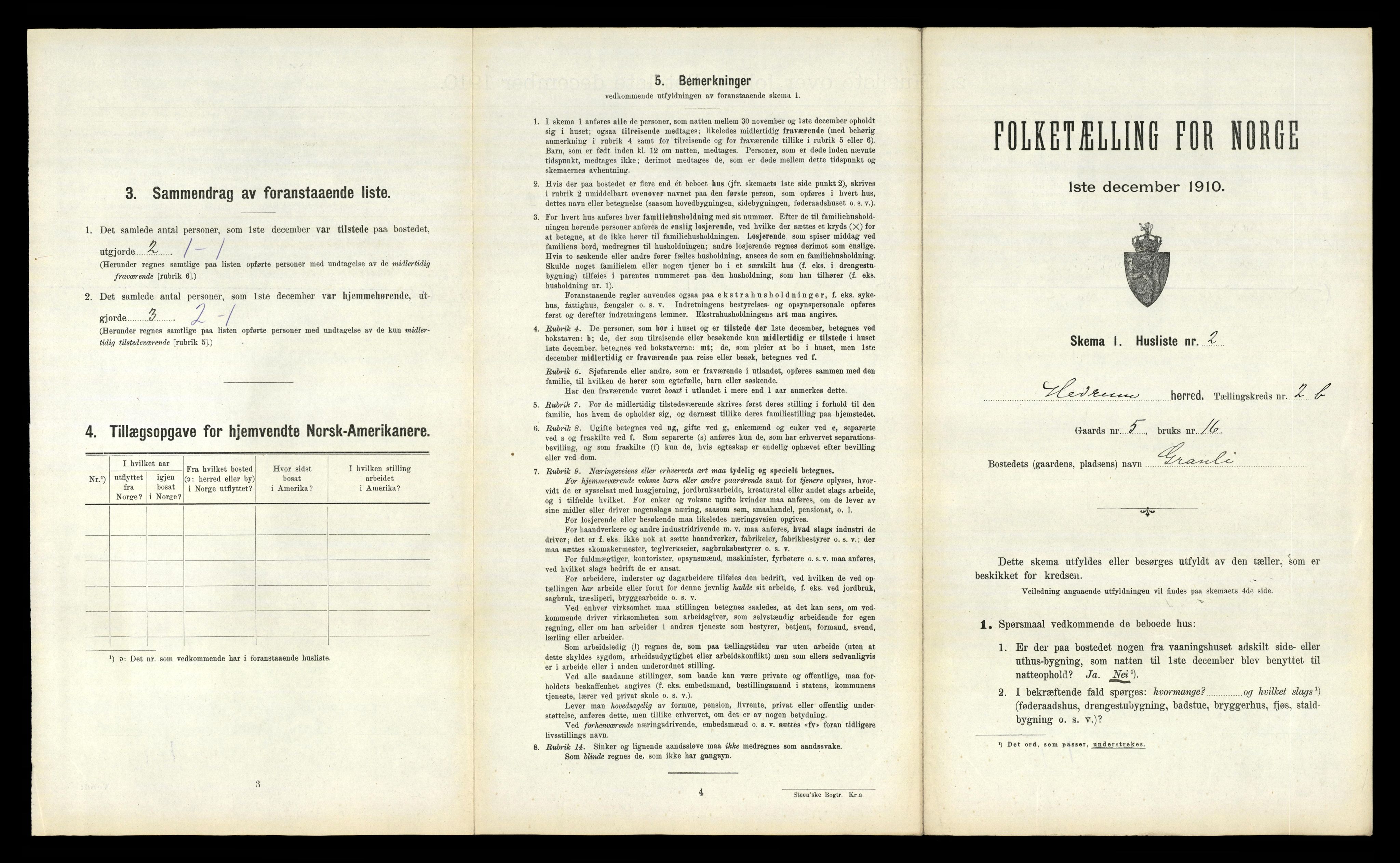 RA, 1910 census for Hedrum, 1910, p. 272