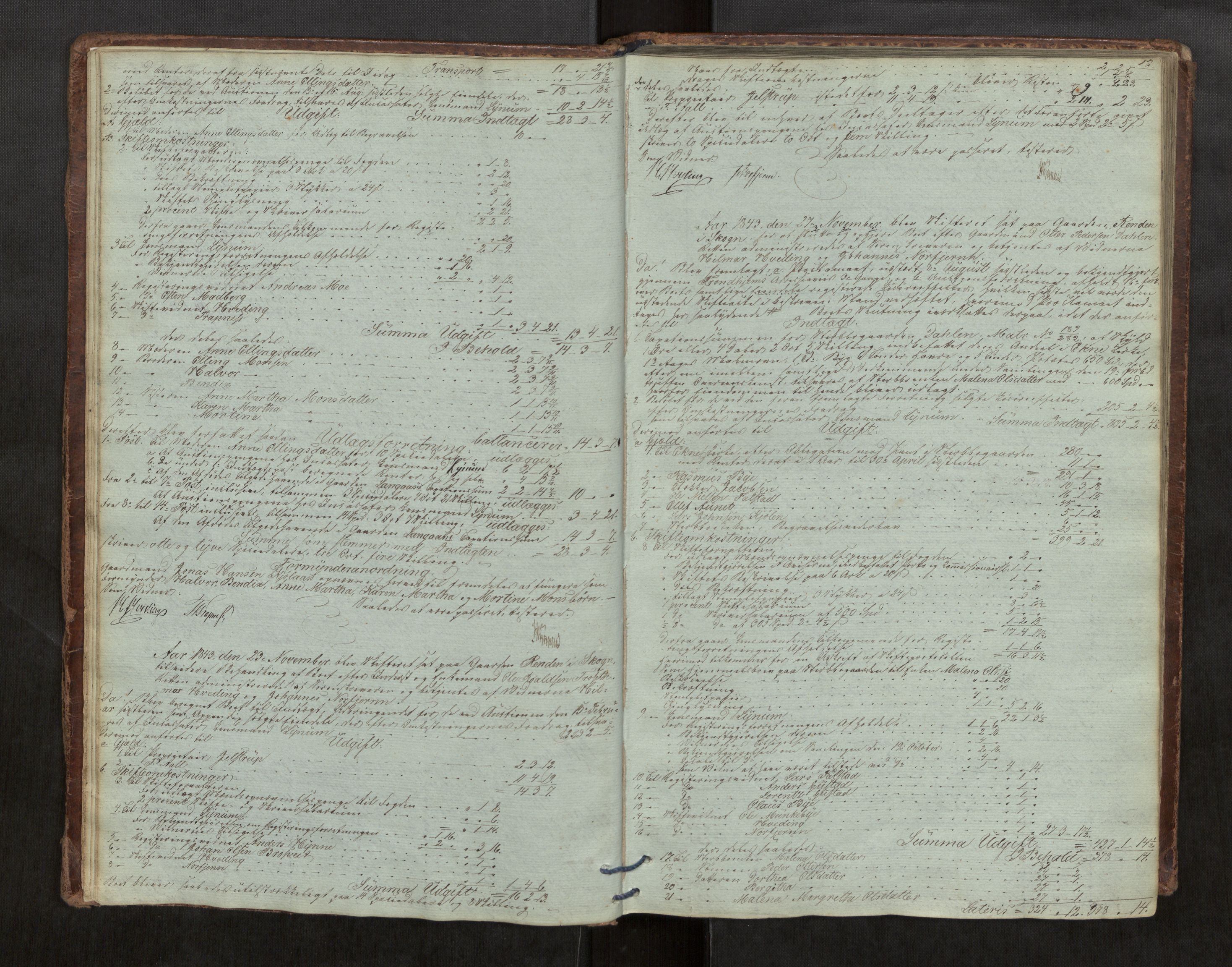 Stjør- og Verdal sorenskriveri, AV/SAT-A-4167/1/3/3B/L0006: Skifteforhandlingsprotokoll, 1843-1872, p. 13