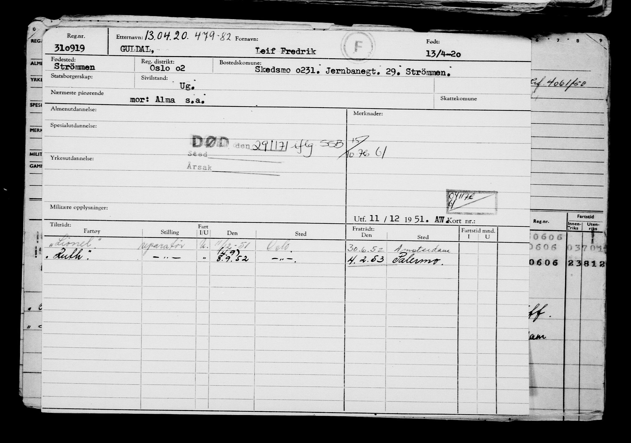 Direktoratet for sjømenn, AV/RA-S-3545/G/Gb/L0179: Hovedkort, 1920, p. 379