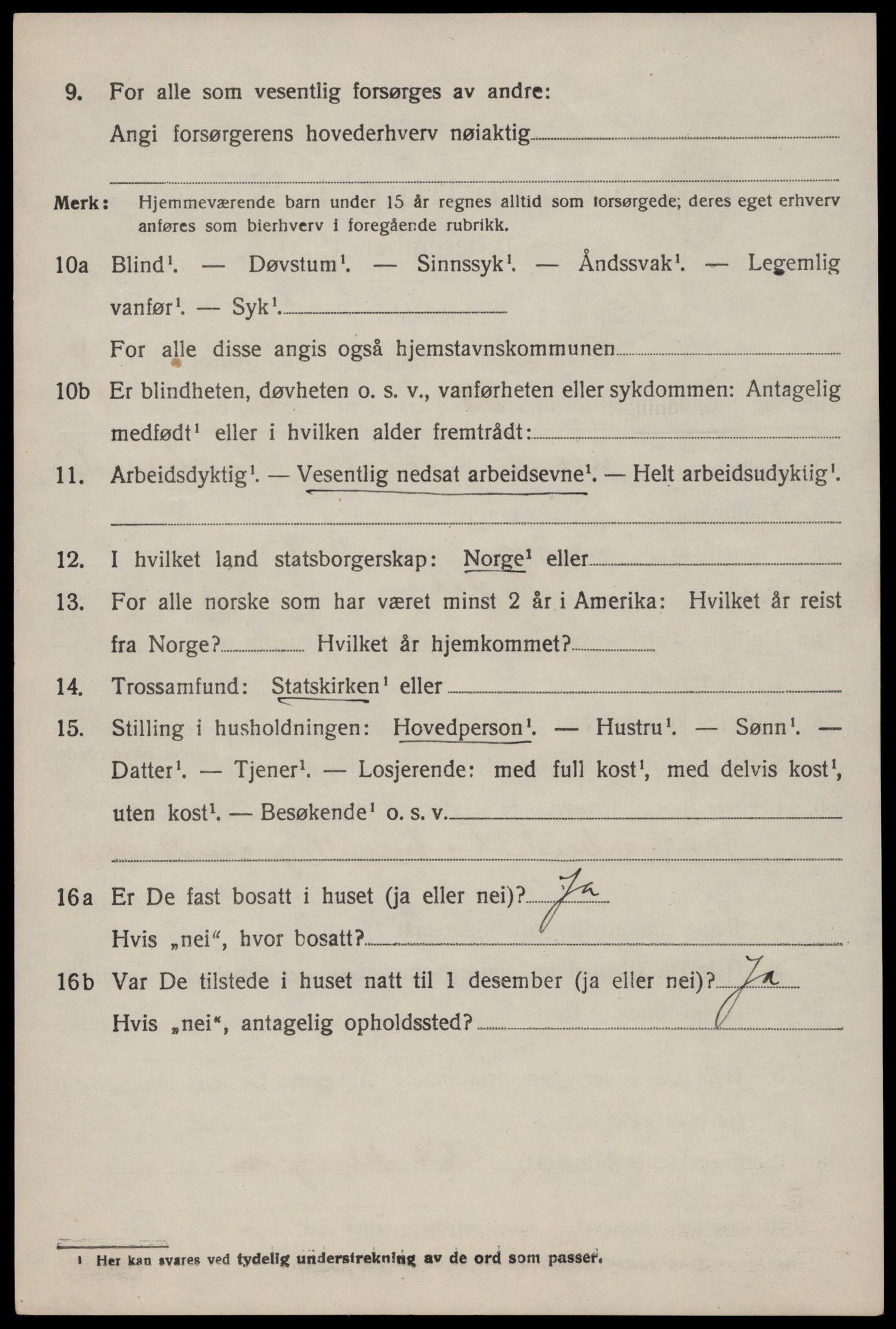 SAST, 1920 census for Vikedal, 1920, p. 2326