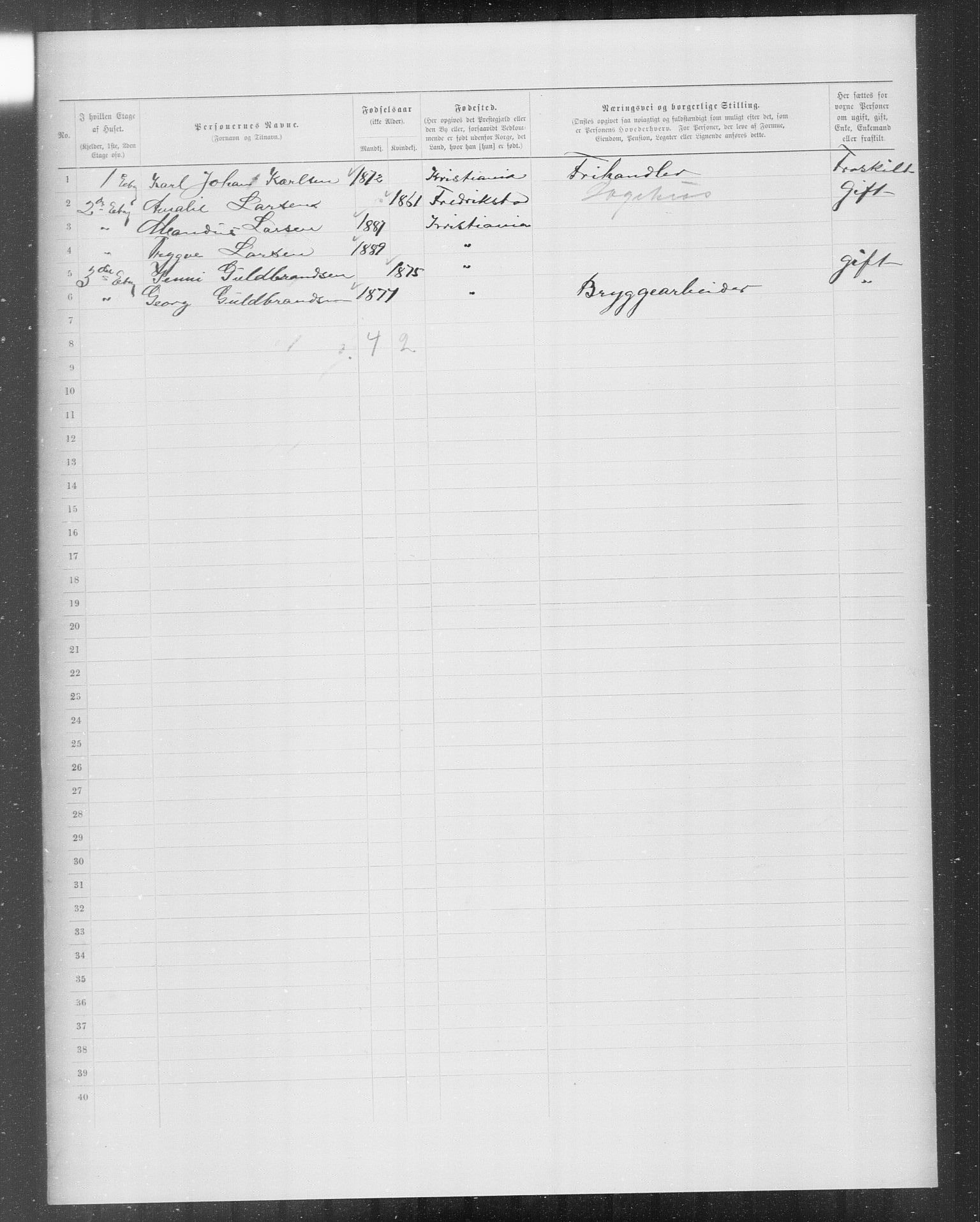 OBA, Municipal Census 1899 for Kristiania, 1899, p. 10771