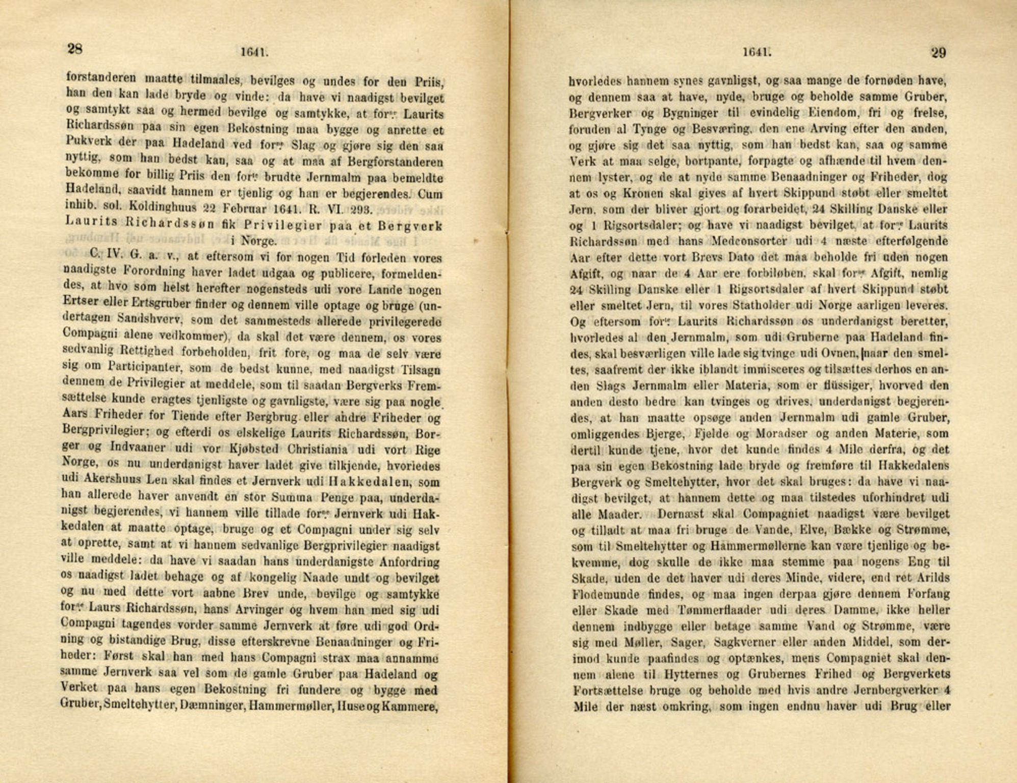 Publikasjoner utgitt av Det Norske Historiske Kildeskriftfond, PUBL/-/-/-: Norske Rigs-Registranter, bind 8, 1641-1648, p. 28-29