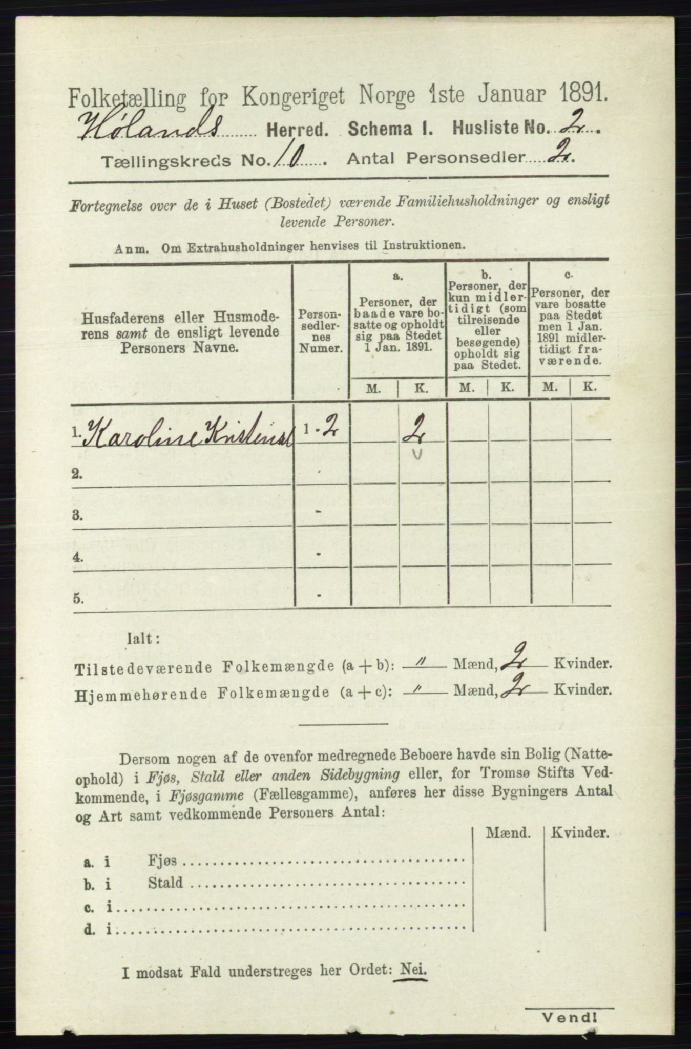 RA, 1891 census for 0221 Høland, 1891, p. 6506