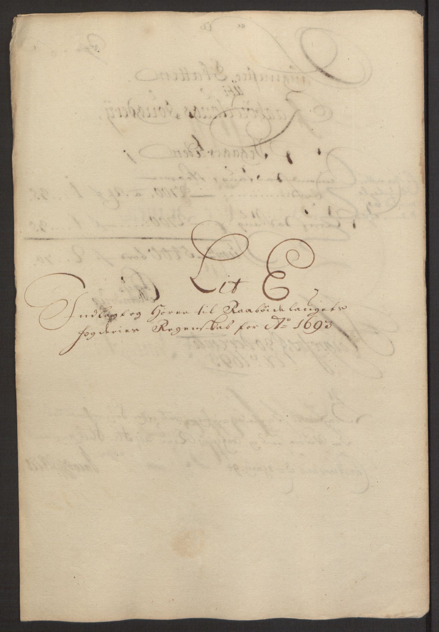 Rentekammeret inntil 1814, Reviderte regnskaper, Fogderegnskap, RA/EA-4092/R40/L2444: Fogderegnskap Råbyggelag, 1693-1696, p. 34