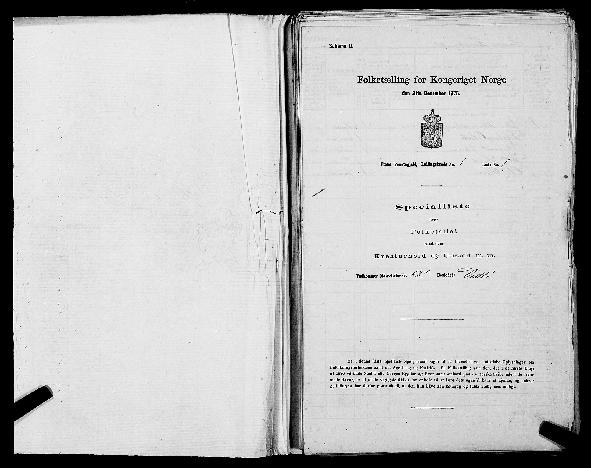 SAST, 1875 census for 1141P Finnøy, 1875, p. 37