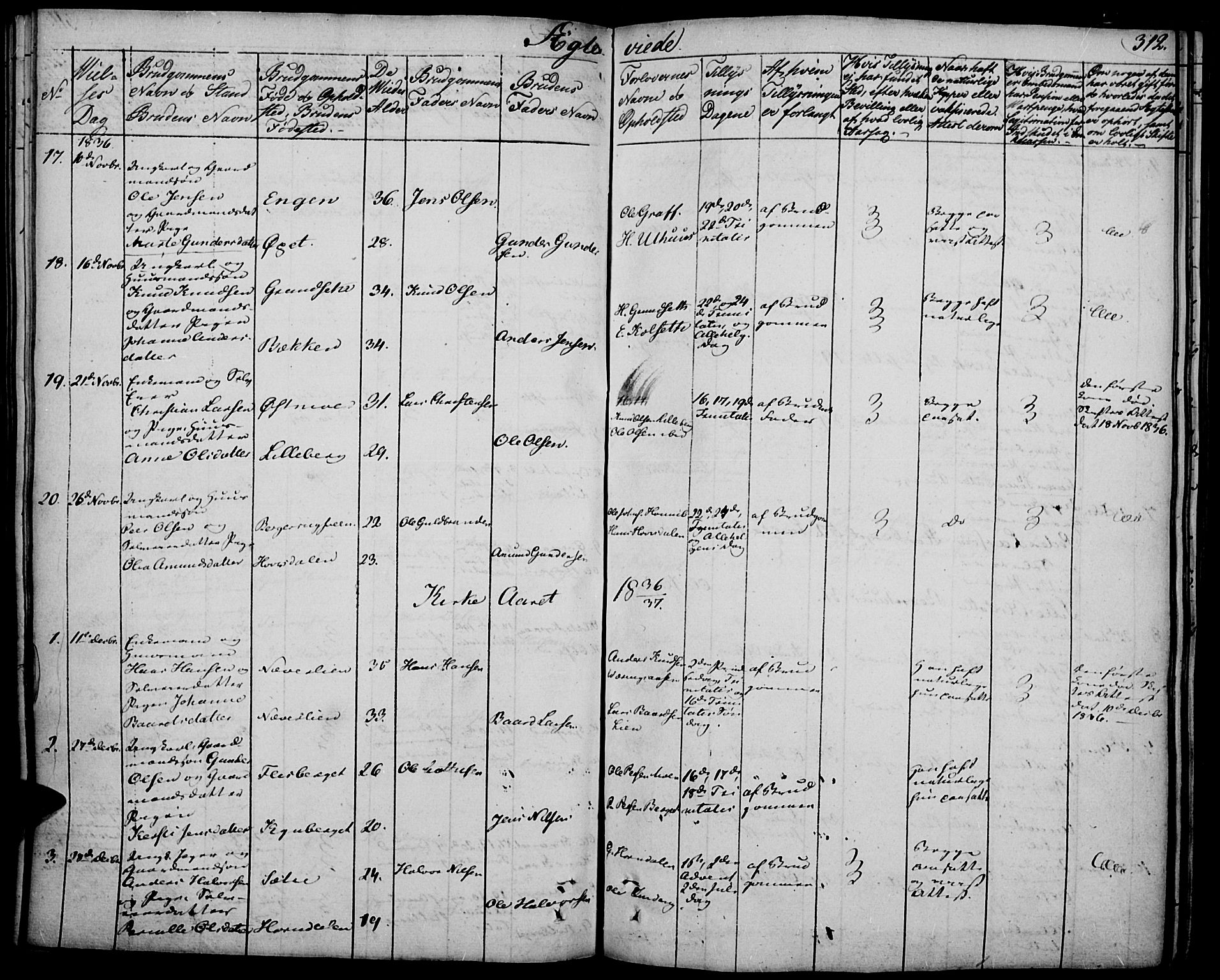 Elverum prestekontor, AV/SAH-PREST-044/H/Ha/Haa/L0008: Parish register (official) no. 8, 1830-1842, p. 312