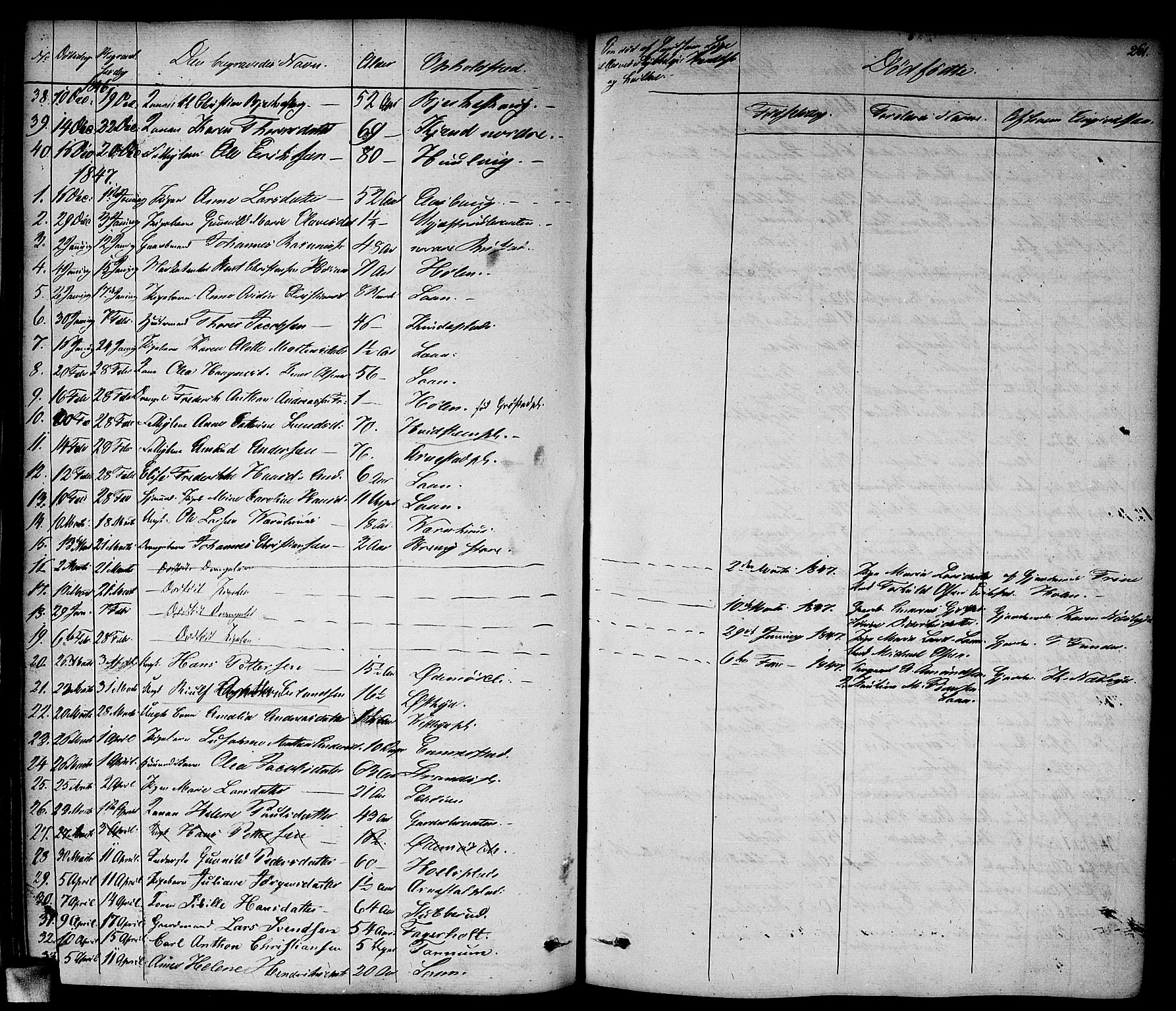 Vestby prestekontor Kirkebøker, AV/SAO-A-10893/F/Fa/L0006: Parish register (official) no. I 6, 1827-1849, p. 261