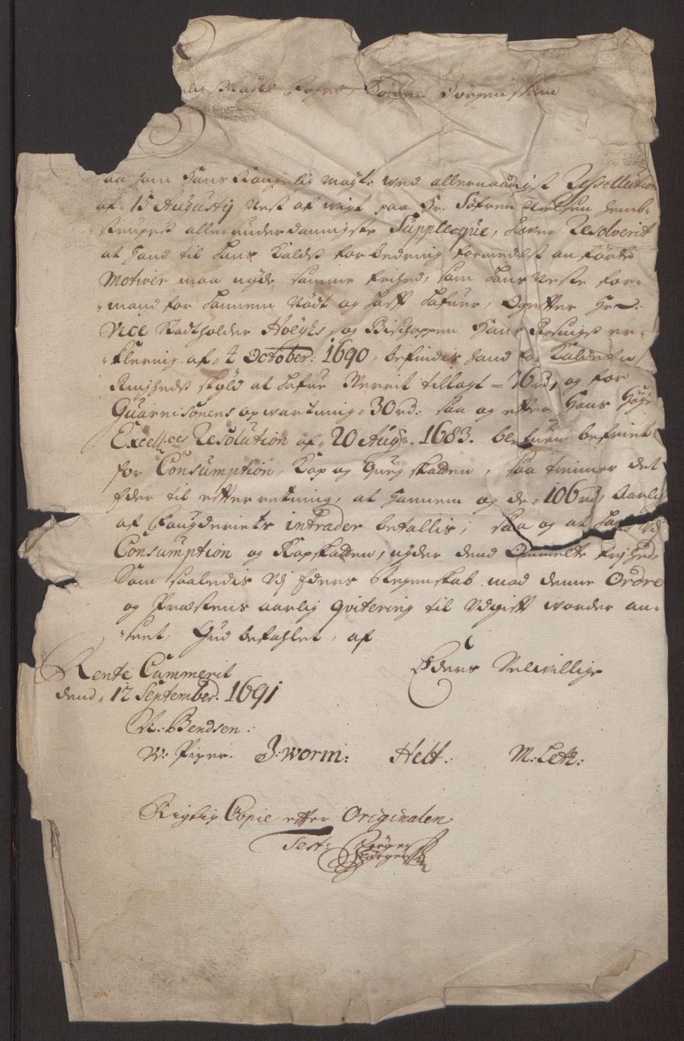 Rentekammeret inntil 1814, Reviderte regnskaper, Fogderegnskap, AV/RA-EA-4092/R13/L0830: Fogderegnskap Solør, Odal og Østerdal, 1692, p. 321