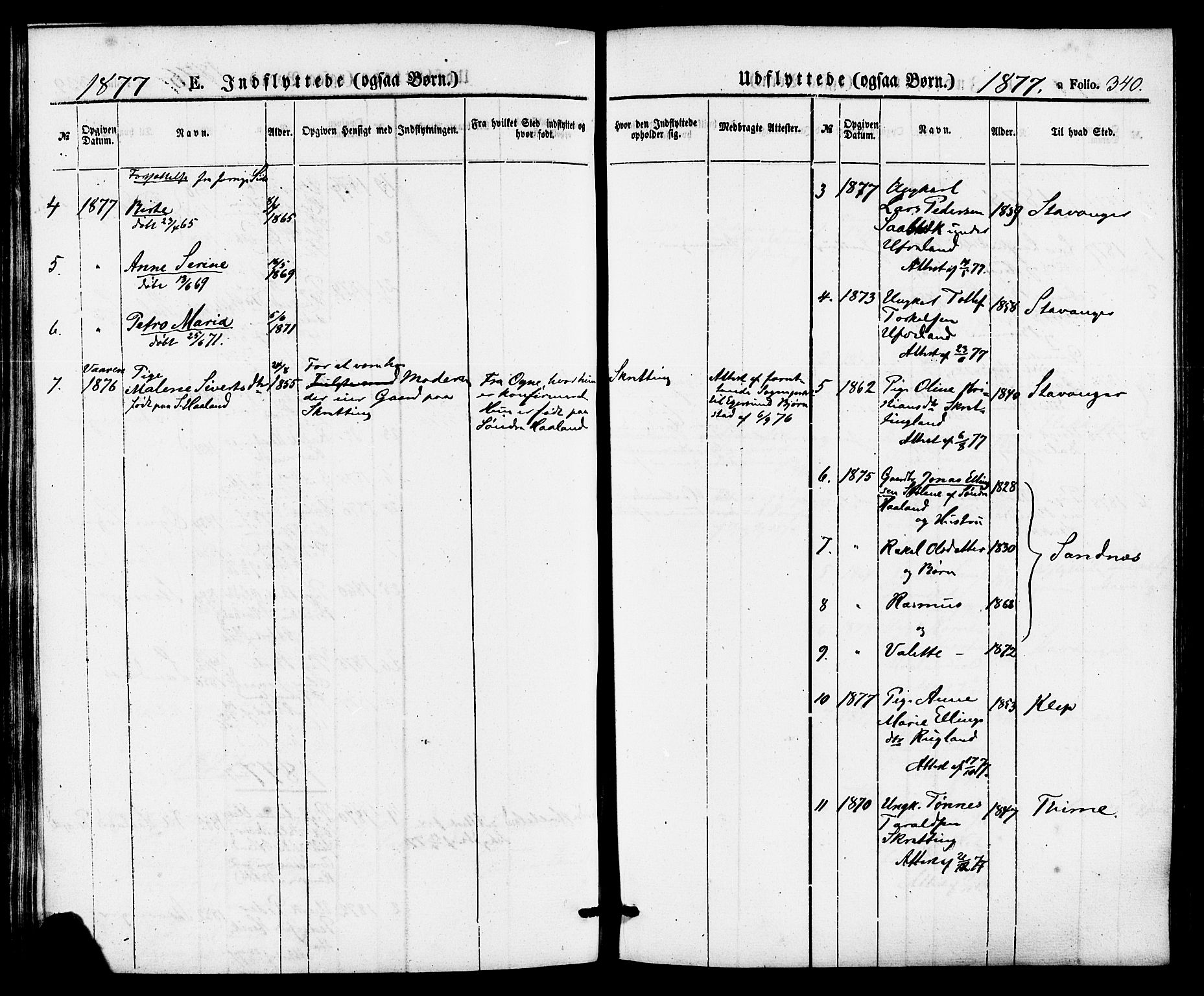 Hå sokneprestkontor, AV/SAST-A-101801/001/30BA/L0009: Parish register (official) no. A 8, 1855-1878, p. 340